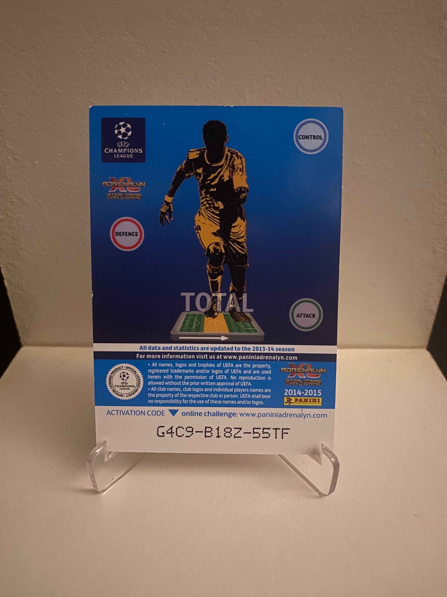 Fodbold kort Panini Adrenalyn XL UEFA Champions League 2014/2015 - Arsenal Mesut Özil - Pokedexet