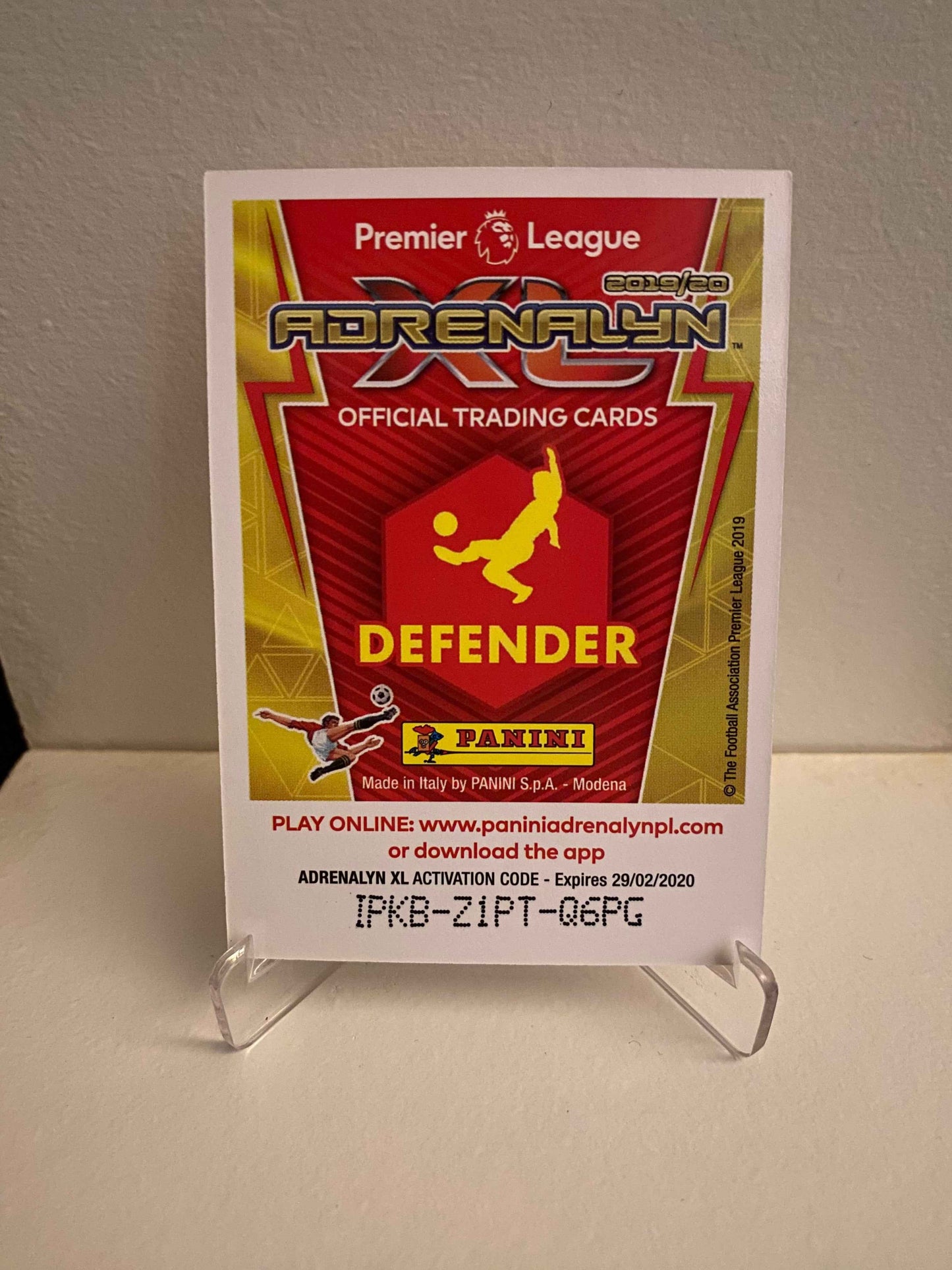 Fodbold kort Panini Adrenalyn XL Premier League 2019/2020 - Southampton Jannik Vestergaard - Pokedexet