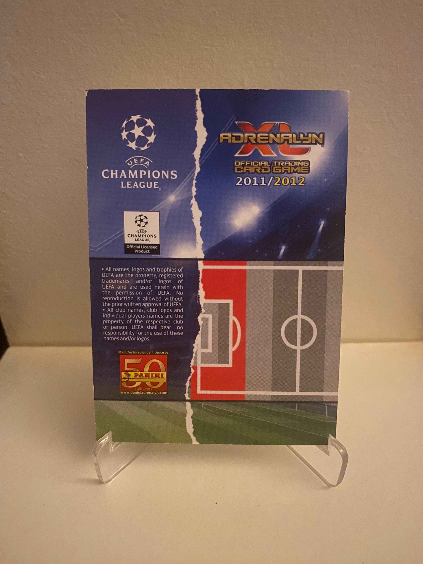 Fodbold kort Panini Adrenalyn XL UEFA Champions League 2011/2012 - Arsenal Sebastian Squillaci - Pokedexet