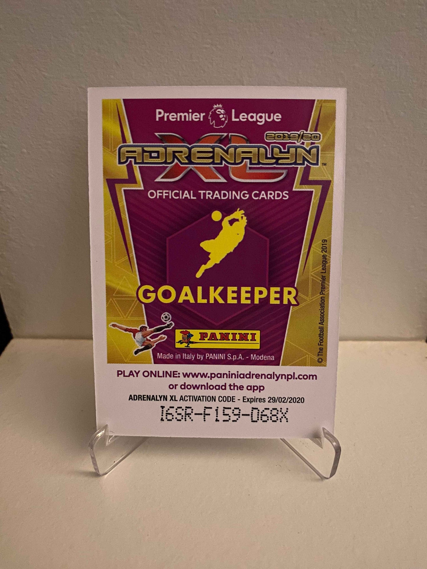 Fodbold kort Panini Adrenalyn XL Premier League 2019/2020 - Aston Villa Jed Steer - Pokedexet