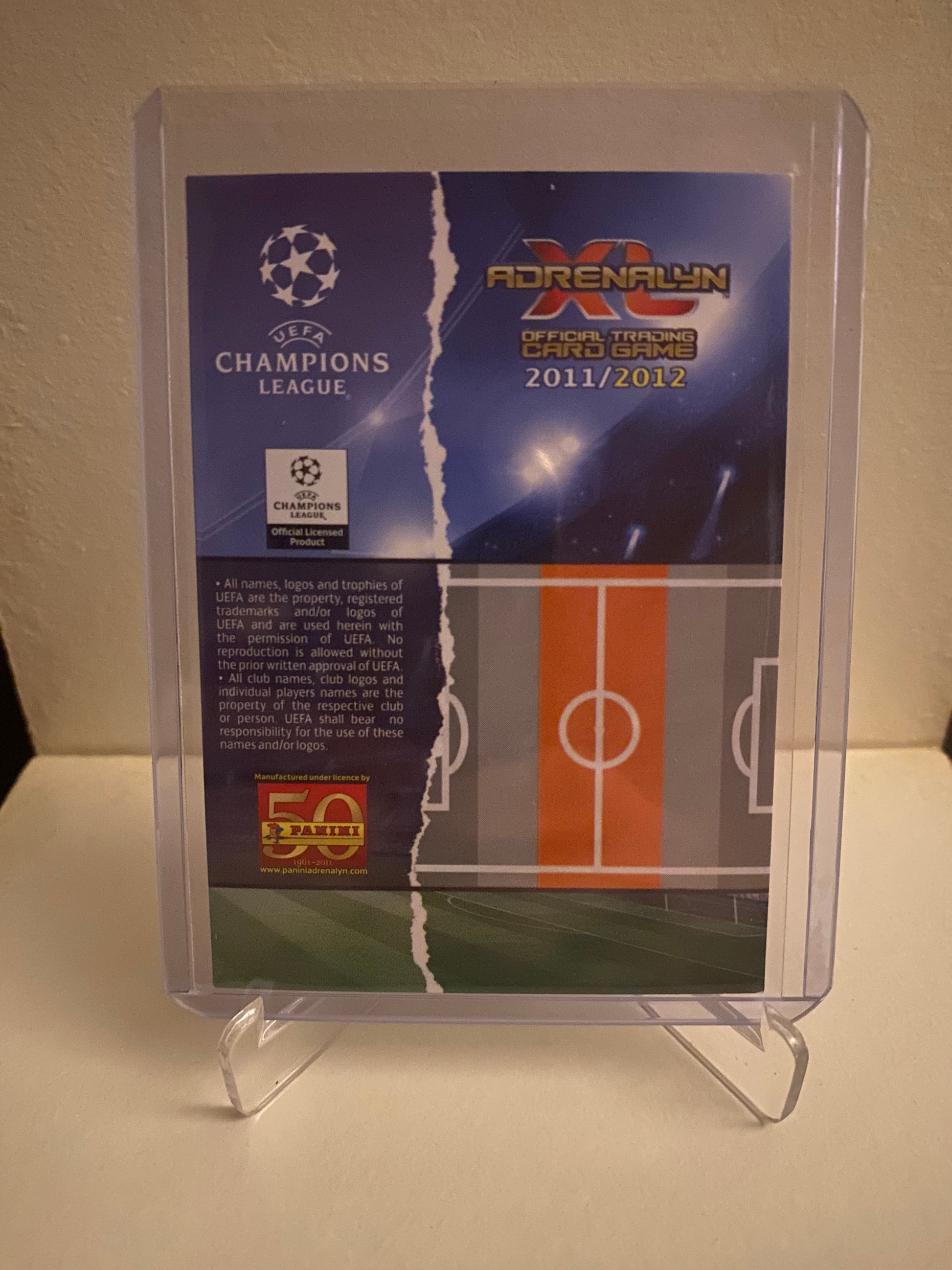 Fodbold kort Panini Adrenalyn XL UEFA Champions League 2011/2012 - Manchester City Garett Barry Holofoil - Pokedexet