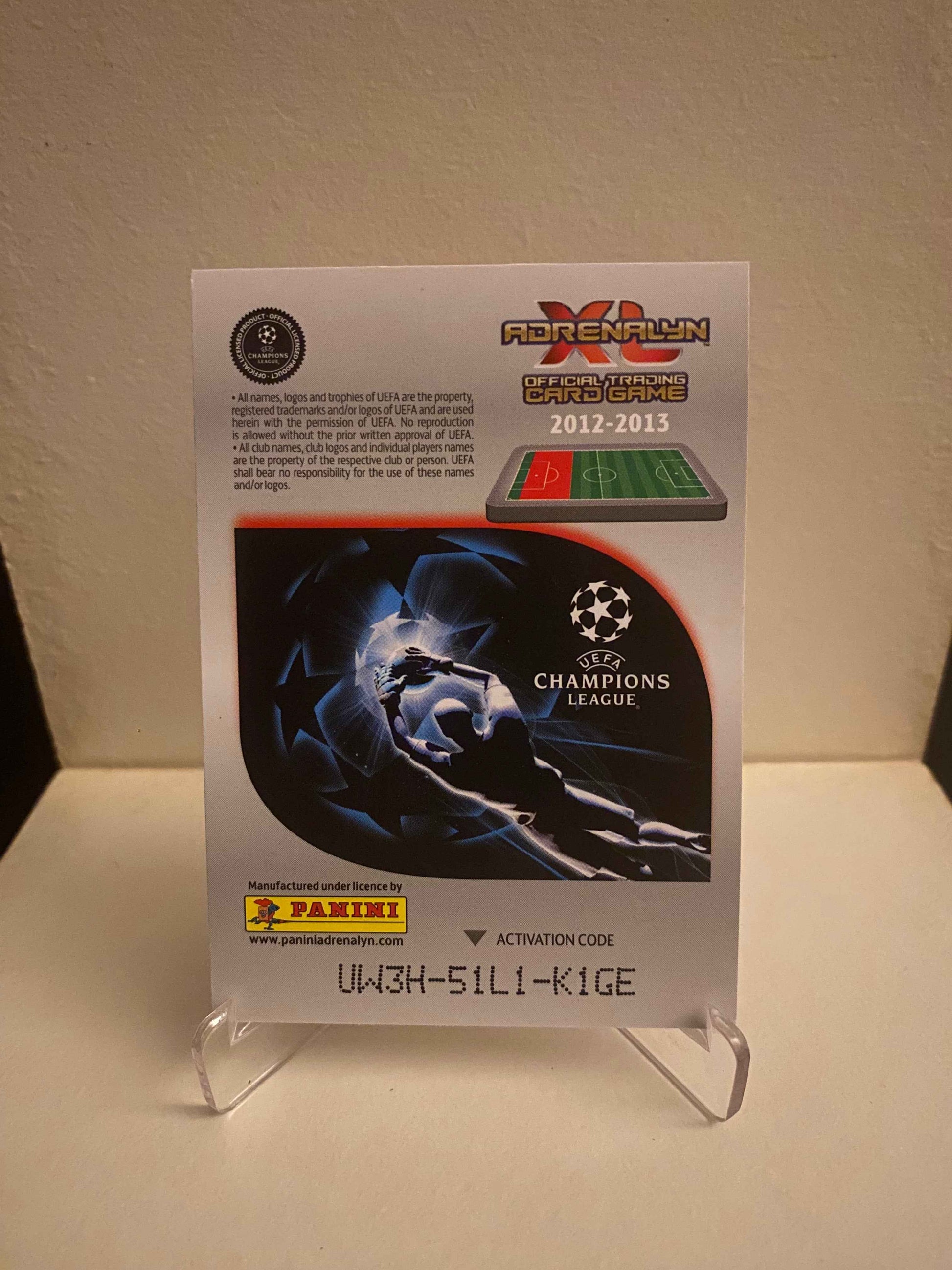 Fodbold kort Panini Adrenalyn XL UEFA Champions League 2012/2013 - Arsenal Kieran Gibbs - Pokedexet