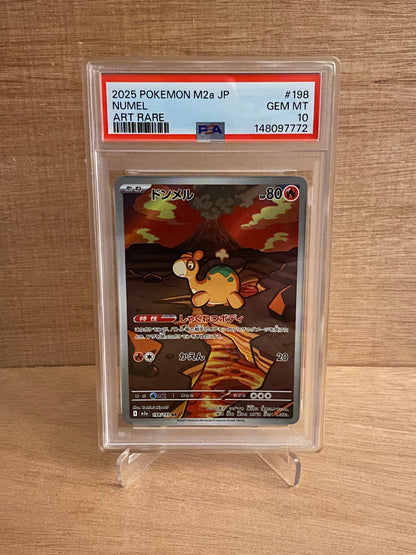 Japansk Pokemon kort - Mega Dream ex - Numel #198 - PSA 10