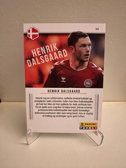 Fodbold kort Panini Family EURO 2020 - Danmark Henrik Dalsgaard - Pokedexet