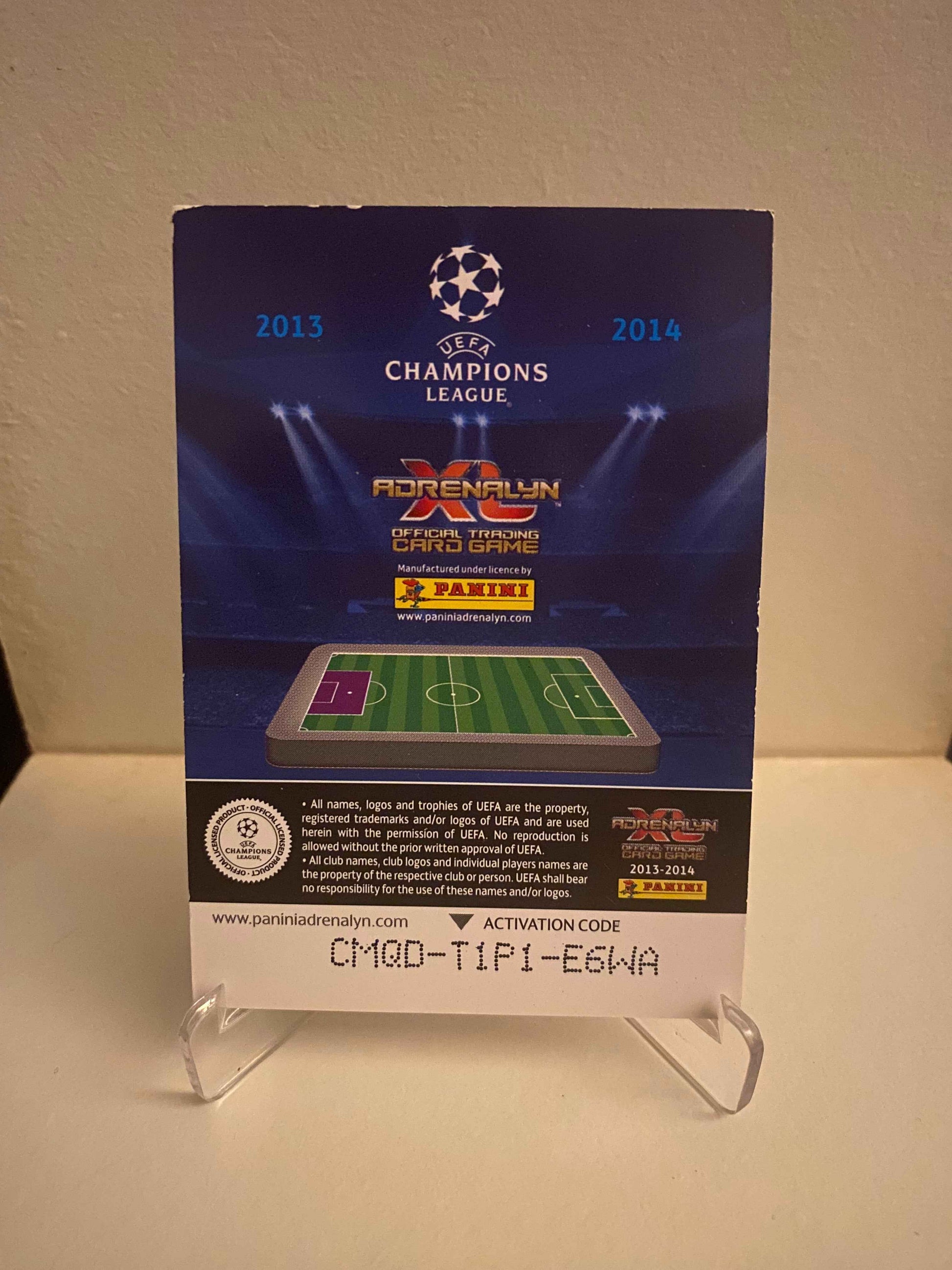 Fodbold kort Panini Adrenalyn XL UEFA Champions League 2013/2014 - Marseille Steve Mandanda - Pokedexet