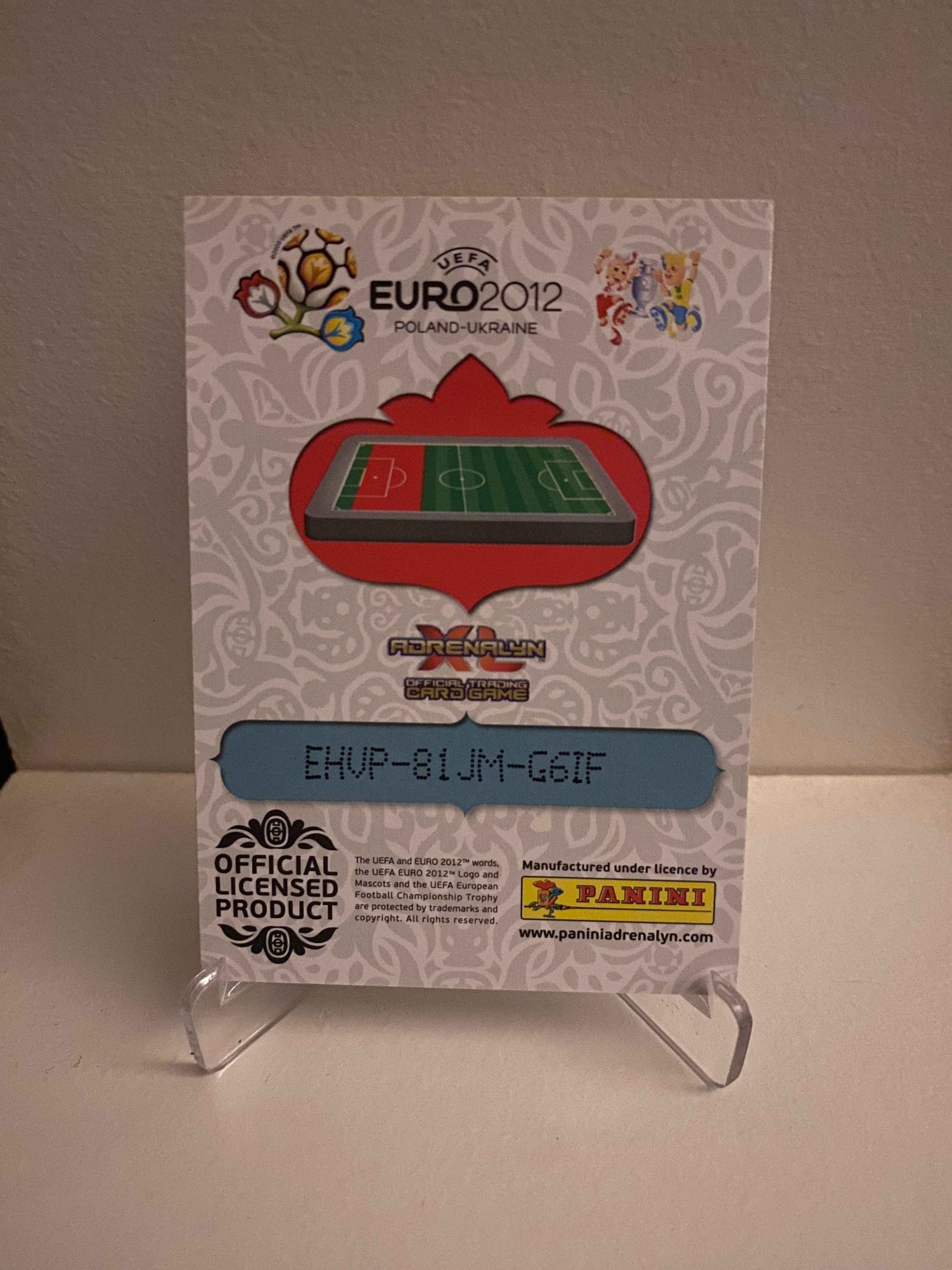 Fodbold kort Panini Adrenalyn XL UEFA EURO 2012 - Danmark Daniel Agger - Pokedexet