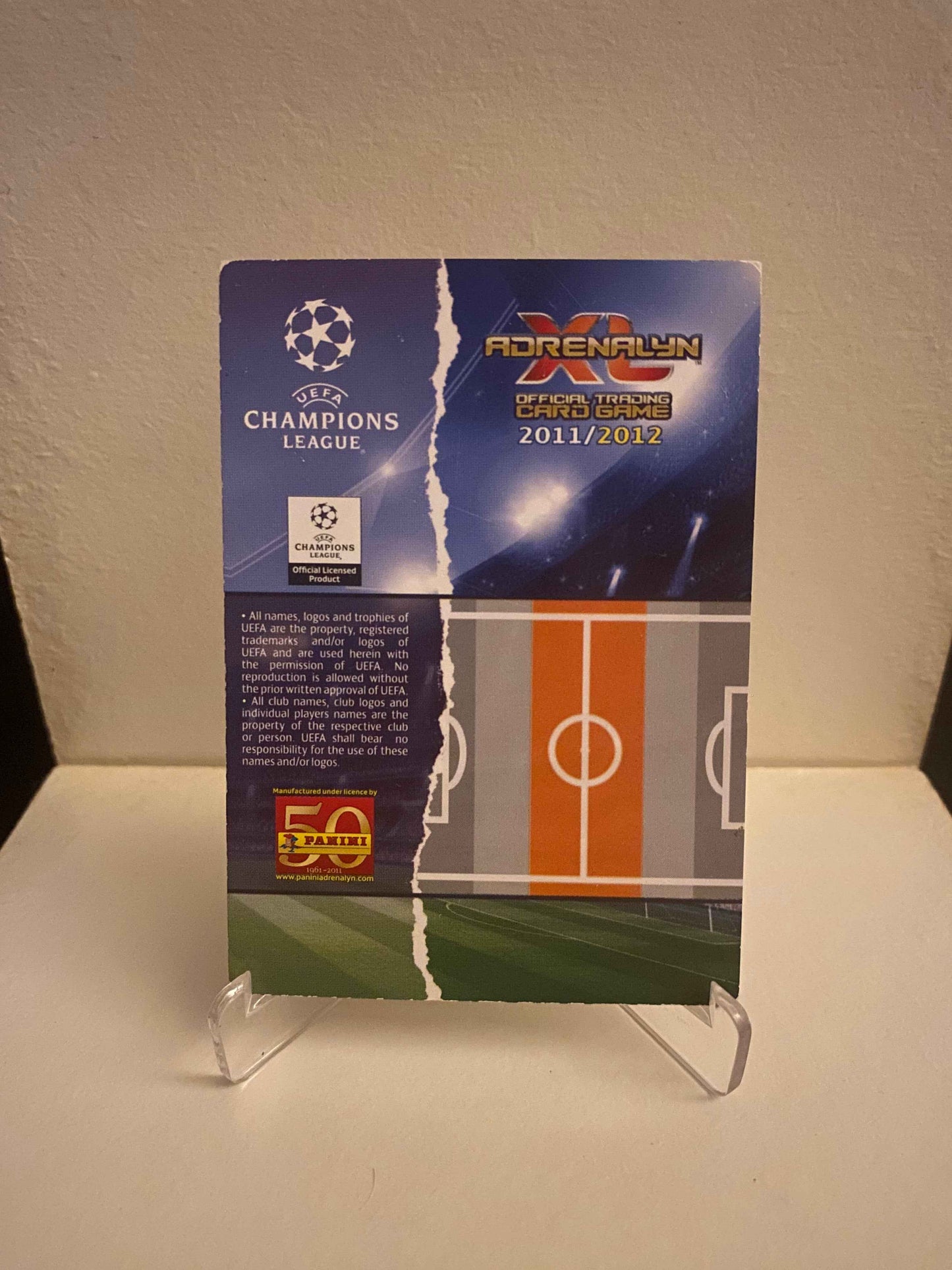 Fodbold kort Panini Adrenalyn XL UEFA Champions League 2011/2012 - AC Milan Mark Van Bommel - Pokedexet