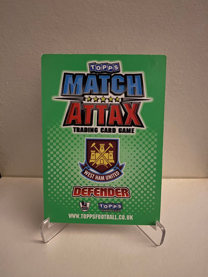 Fodbold kort Topps Match Attax Premier League 2010/2011 - West Ham United Matthew Upson - Pokedexet