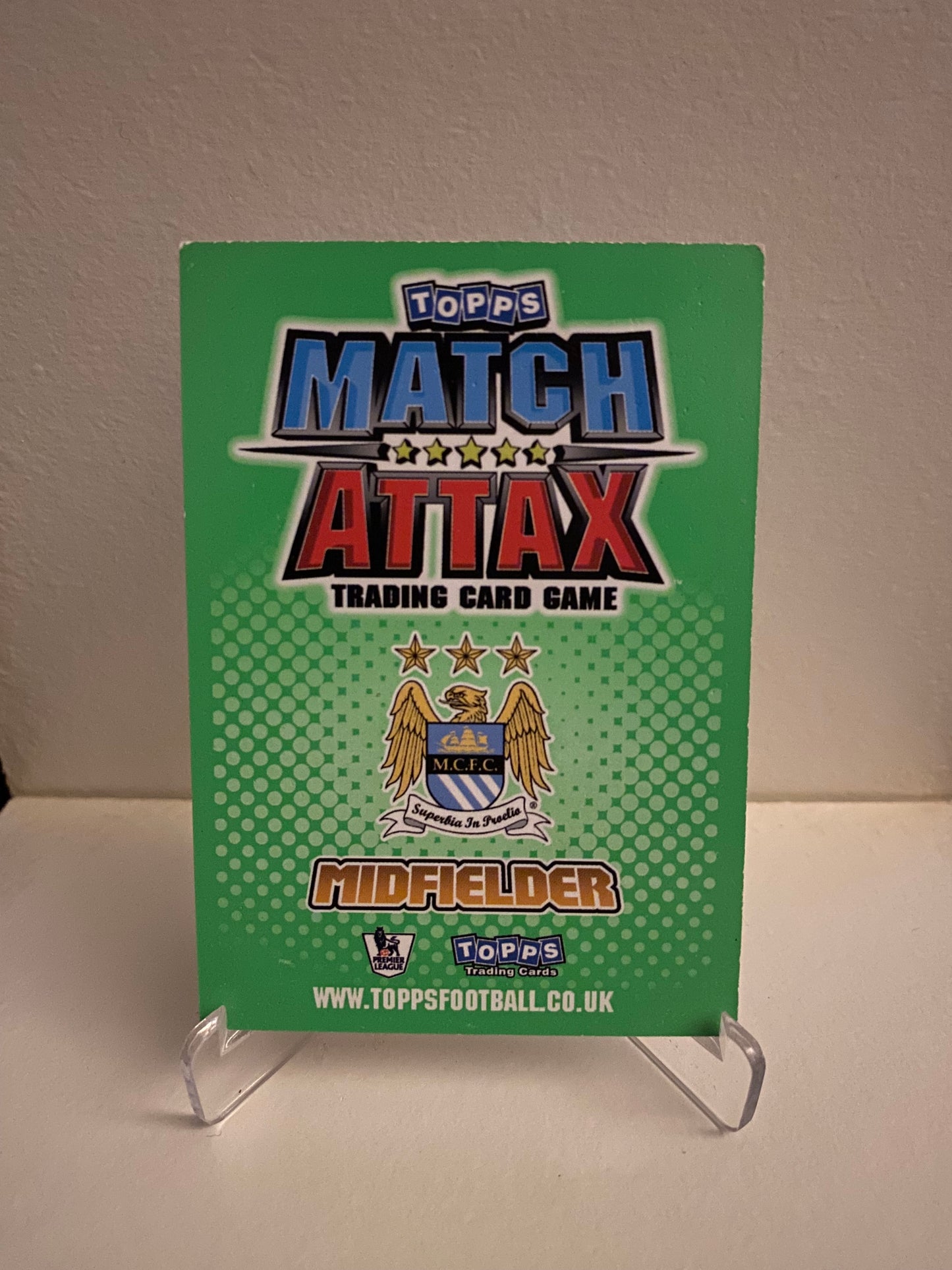 Topps Match Attax Premier League 2010/2011 - Manchester City Vincent Kompany
