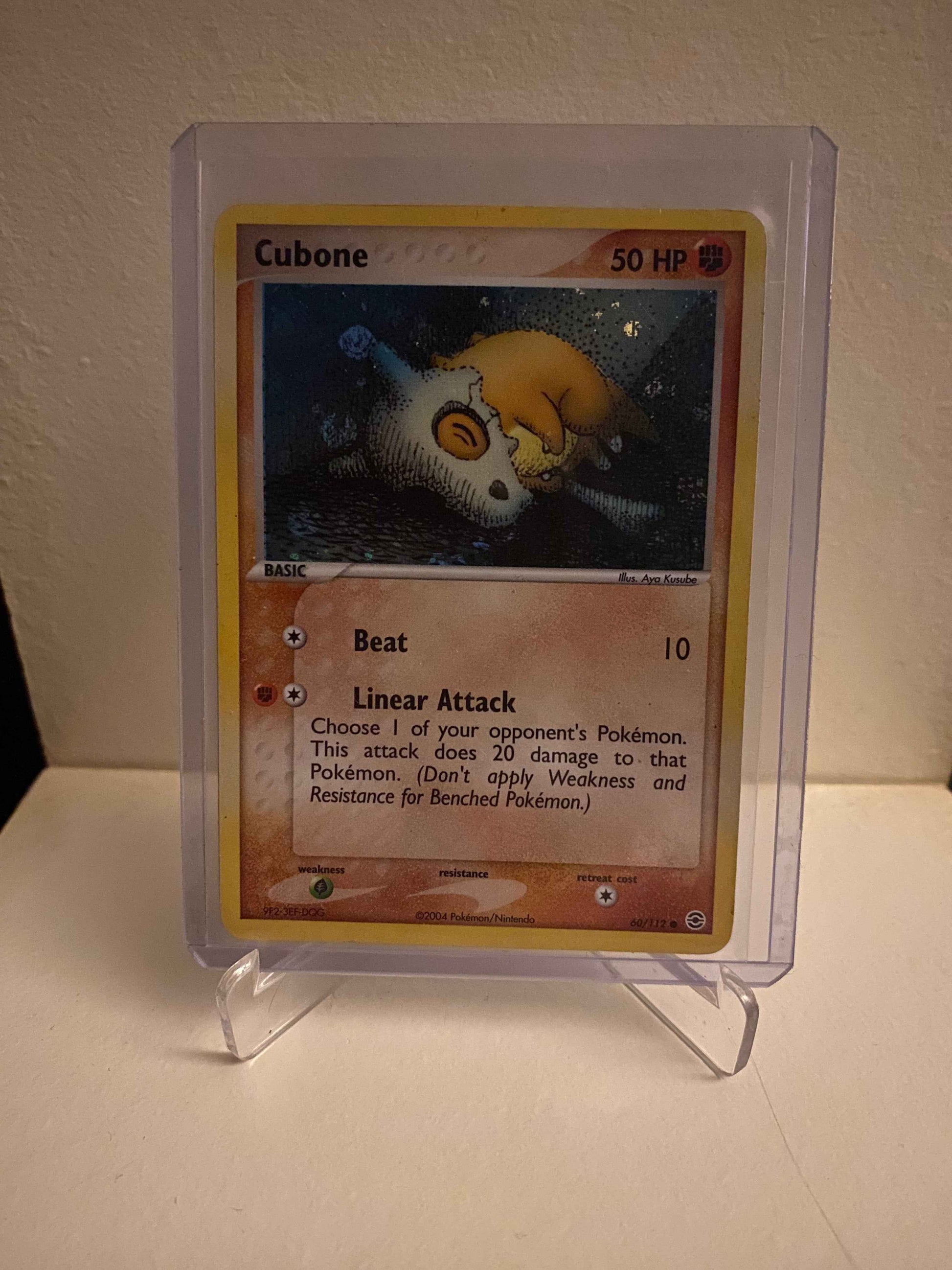 Pokemon kort EX FireRed & LeafGreen - Cubone Holofoil (60/112) - Pokedexet