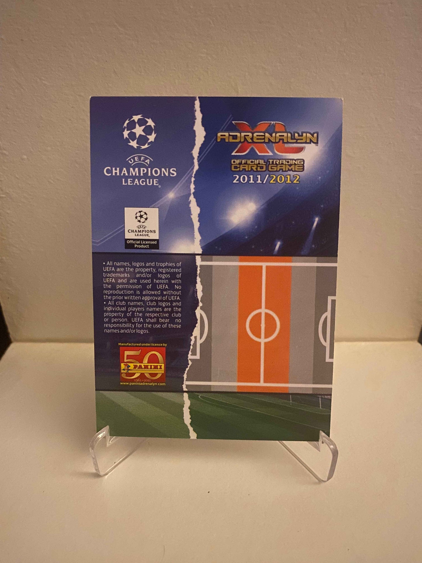 Fodbold kort Panini Adrenalyn XL UEFA Champions League 2011/2012 - Manchester City Yaya Toure - Pokedexet