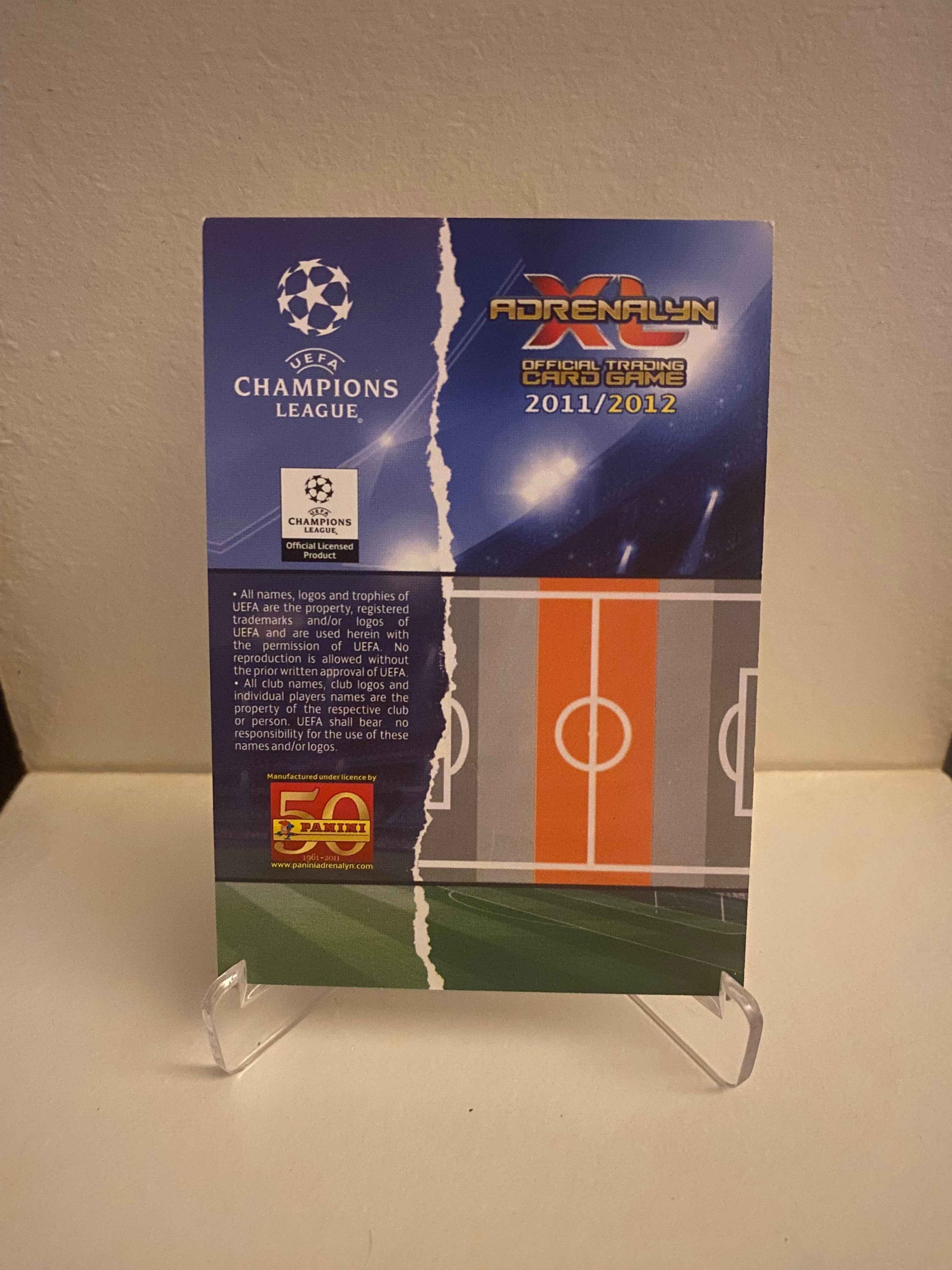 Fodbold kort Panini Adrenalyn XL UEFA Champions League 2011/2012 - Manchester City Yaya Toure - Pokedexet