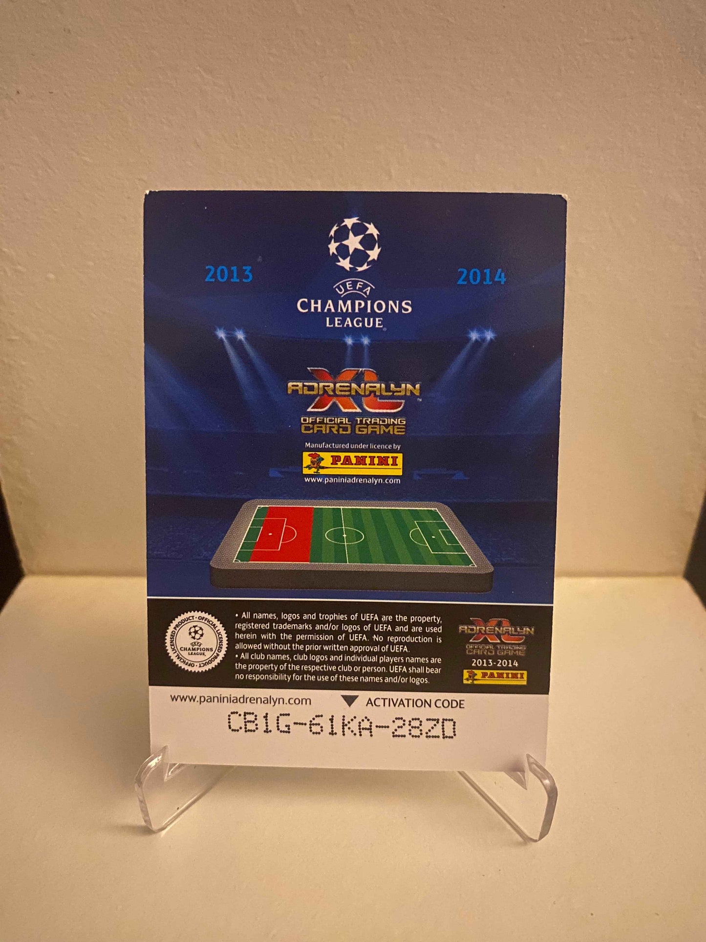 Fodbold kort Panini Adrenalyn XL UEFA Champions League 2013/2014 - Real Madrid Pepe - Pokedexet