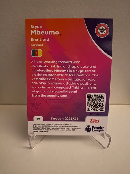 Fodbold kort Topps Premier League 2025/2026 - Purple Parallel Bryan Mbeumo 197/199 - Pokedexet
