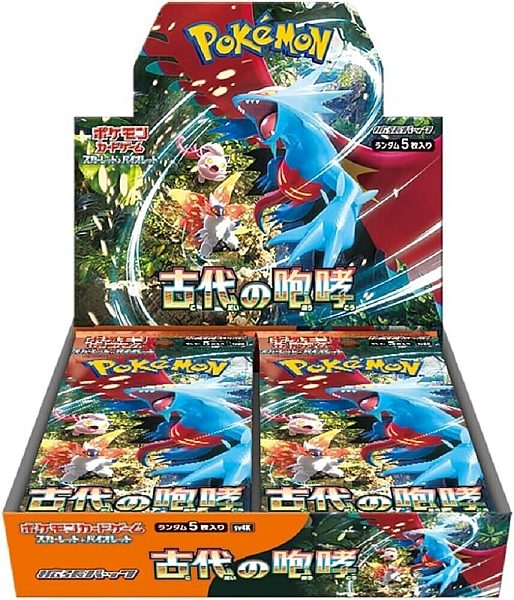 Pokémon Scarlet & Violet Ancient Roar Booster Box Japansk