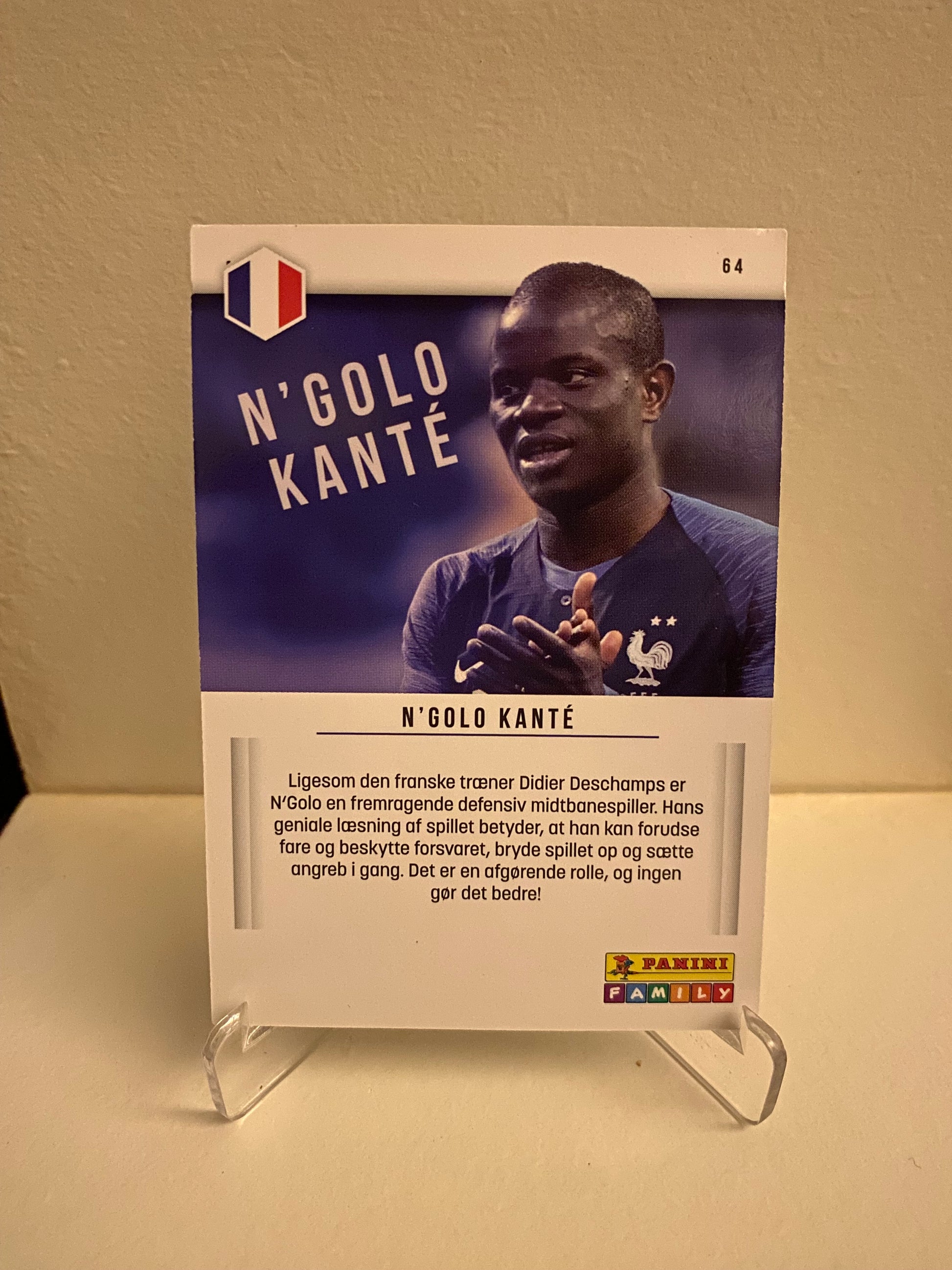 Fodbold kort Panini Family EURO 2020 - Frankrig N´golo Kante - Pokedexet