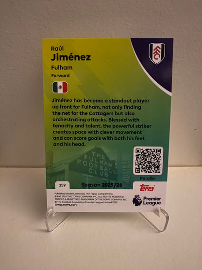 Fodbold kort Topps Premier League 2025/2026 - Yellow Parallel Raul Jimenez - Pokedexet