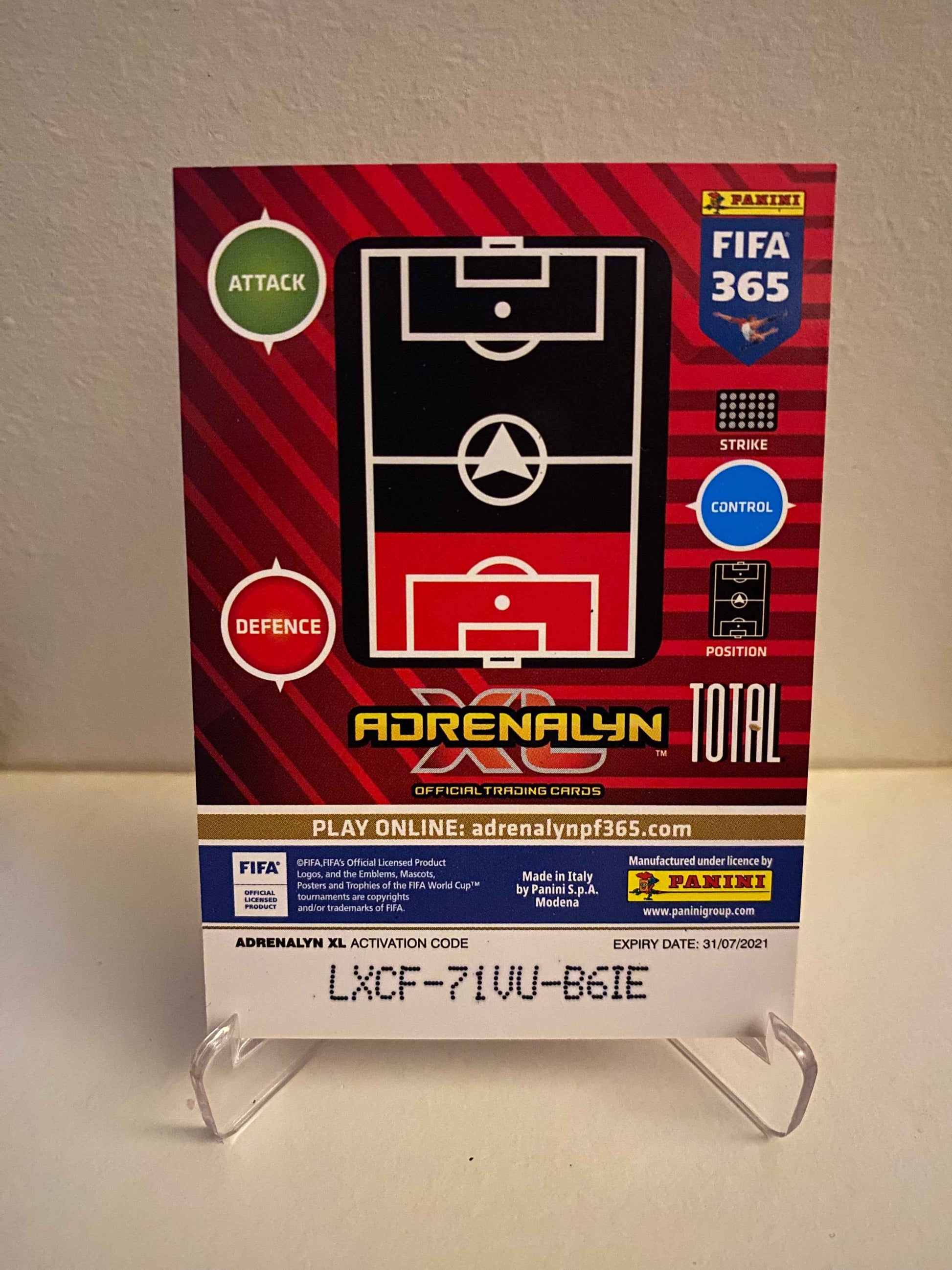 Fodbold kort Panini Adrenalyn FIFA 365 2020/2021 - Atletico Madrid José Giménez 90 - Pokedexet
