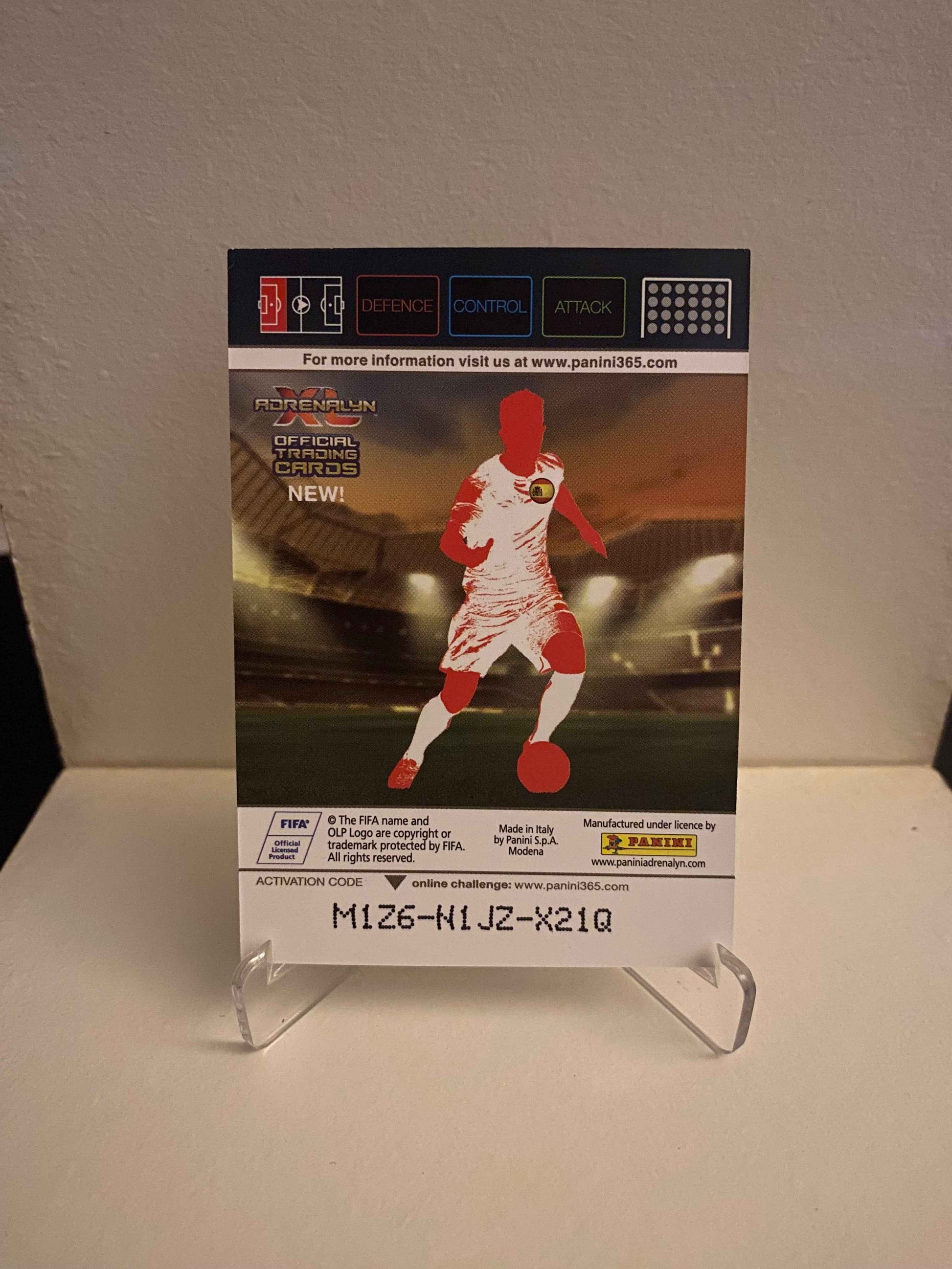 Fodbold kort Panini Adrenalyn XL FIFA 365 Nordic Edition 2015 - Atletico Madrid Juanfran - Pokedexet
