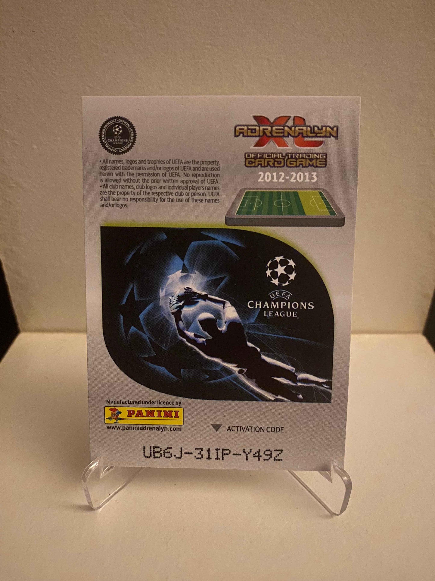 Fodbold kort Panini Adrenalyn XL UEFA Champions League 2012/2013 - Real Madrid Karim Benzema - Pokedexet