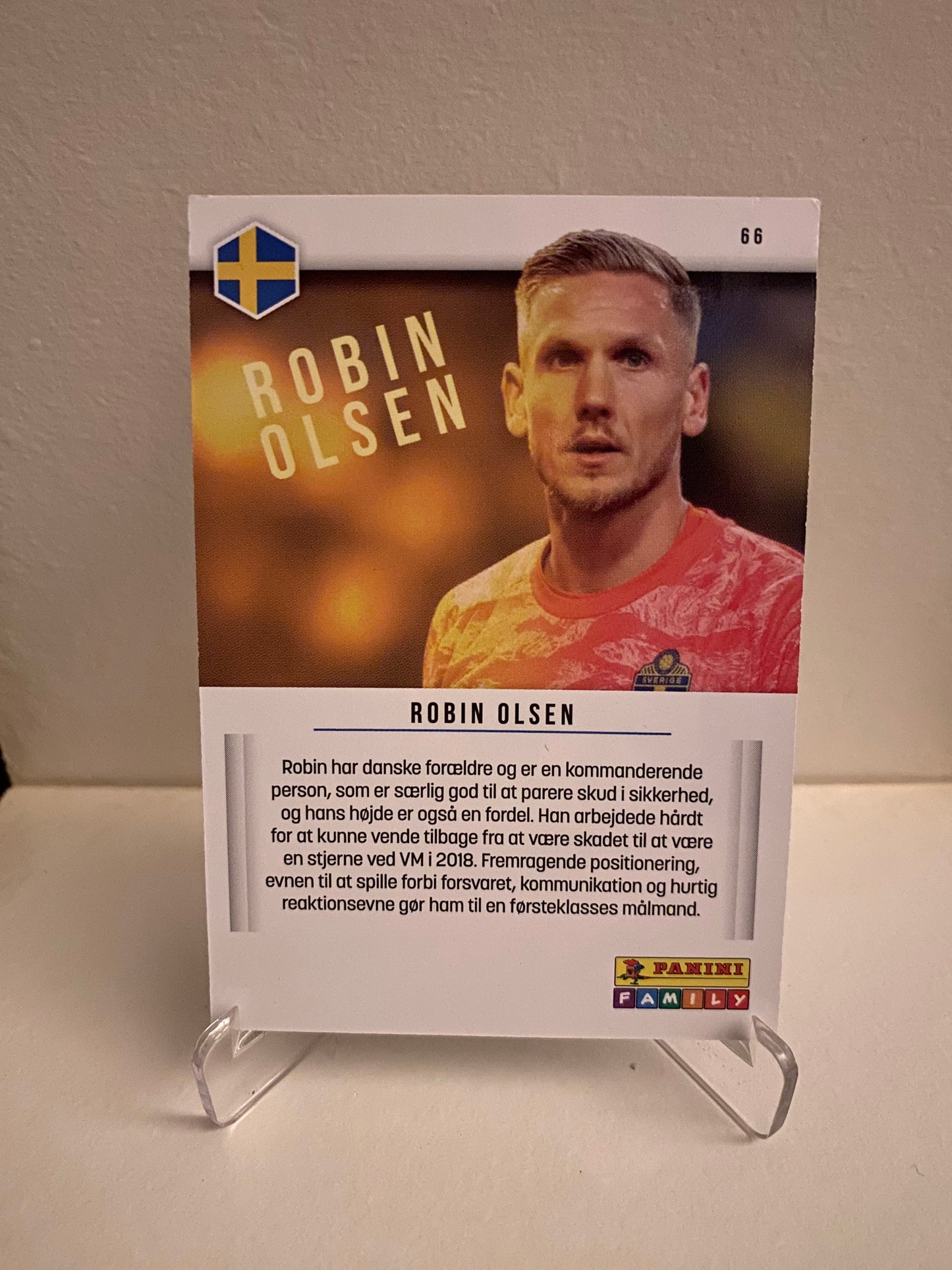 Fodbold kort Panini Family EURO 2020 - Sverige Robin Olsen - Pokedexet