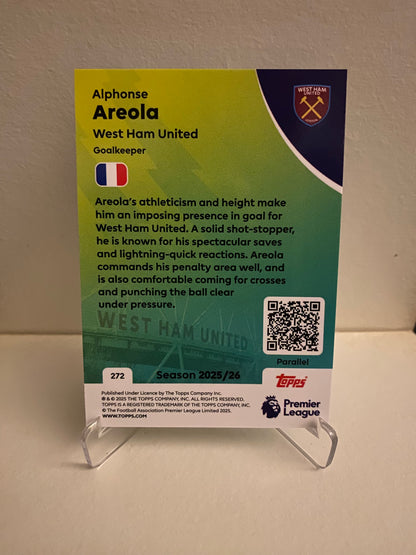 Fodbold kort Topps Premier League 2025/2026 - Blue Parallel Alphonse Areola - Pokedexet