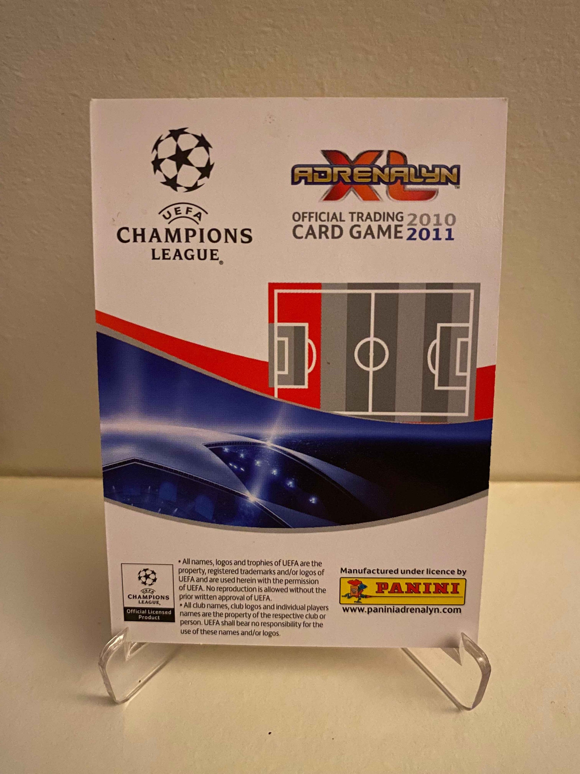 Fodbold kort Panini Adrenalyn XL UEFA Champions League 2010-2011 - Arsenal FC Thomas Vermaelen - Pokedexet