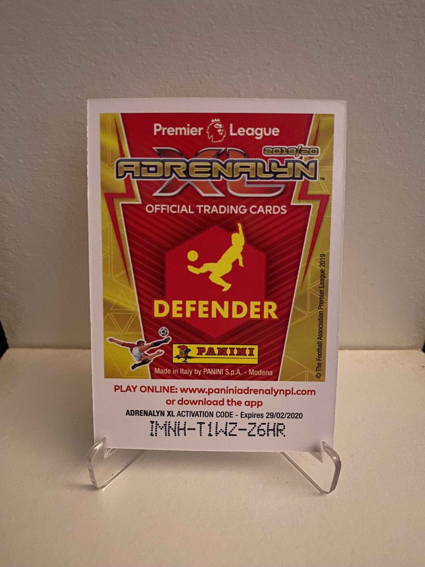 Fodbold kort Panini Adrenalyn XL Premier League 2019/2020 - Arsenal Hector Bellerin - Pokedexet