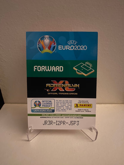 Fodbold kort Panini Adrenalyn XL UEFA EURO 2020 - Danmark Yussuf Poulsen - Pokedexet