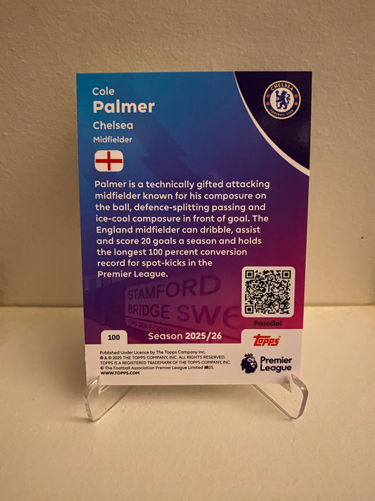 Fodbold kort Topps Premier League 2025/2026 - Yellow Parallel Cole Palmer - Pokedexet
