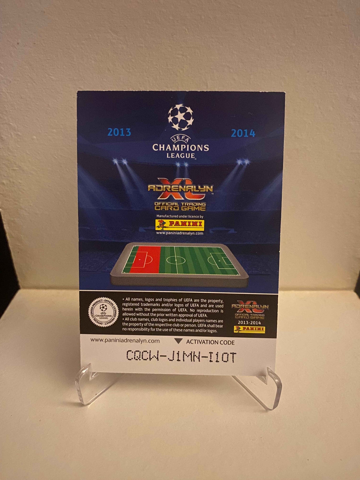 Fodbold kort Panini Adrenalyn XL UEFA Champions League 2013/2014 - Arsenal Kieran Gibbs - Pokedexet