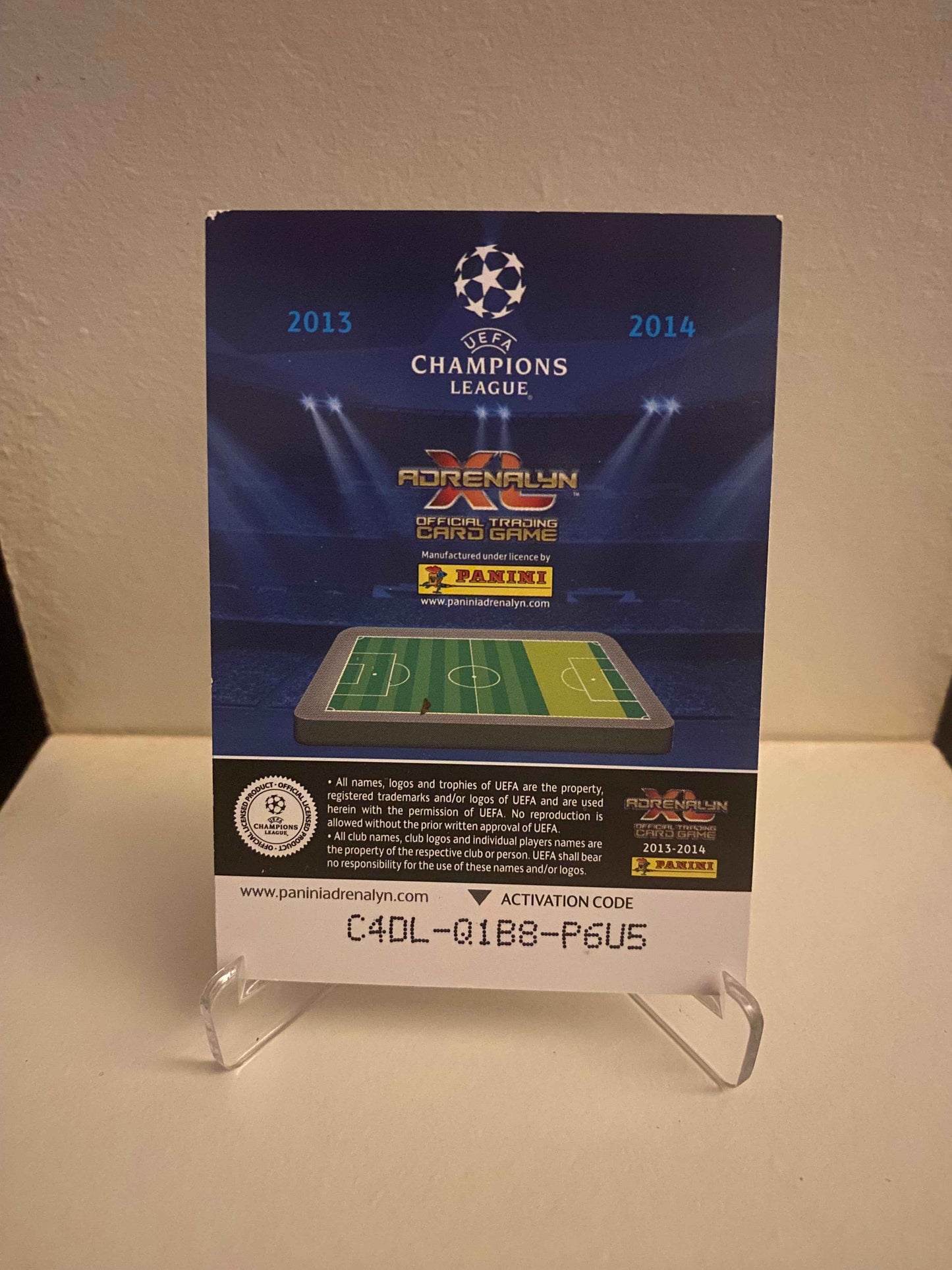 Fodbold kort Panini Adrenalyn XL UEFA Champions League 2013/2014 - Manchester City Alvaro Negredo - Pokedexet