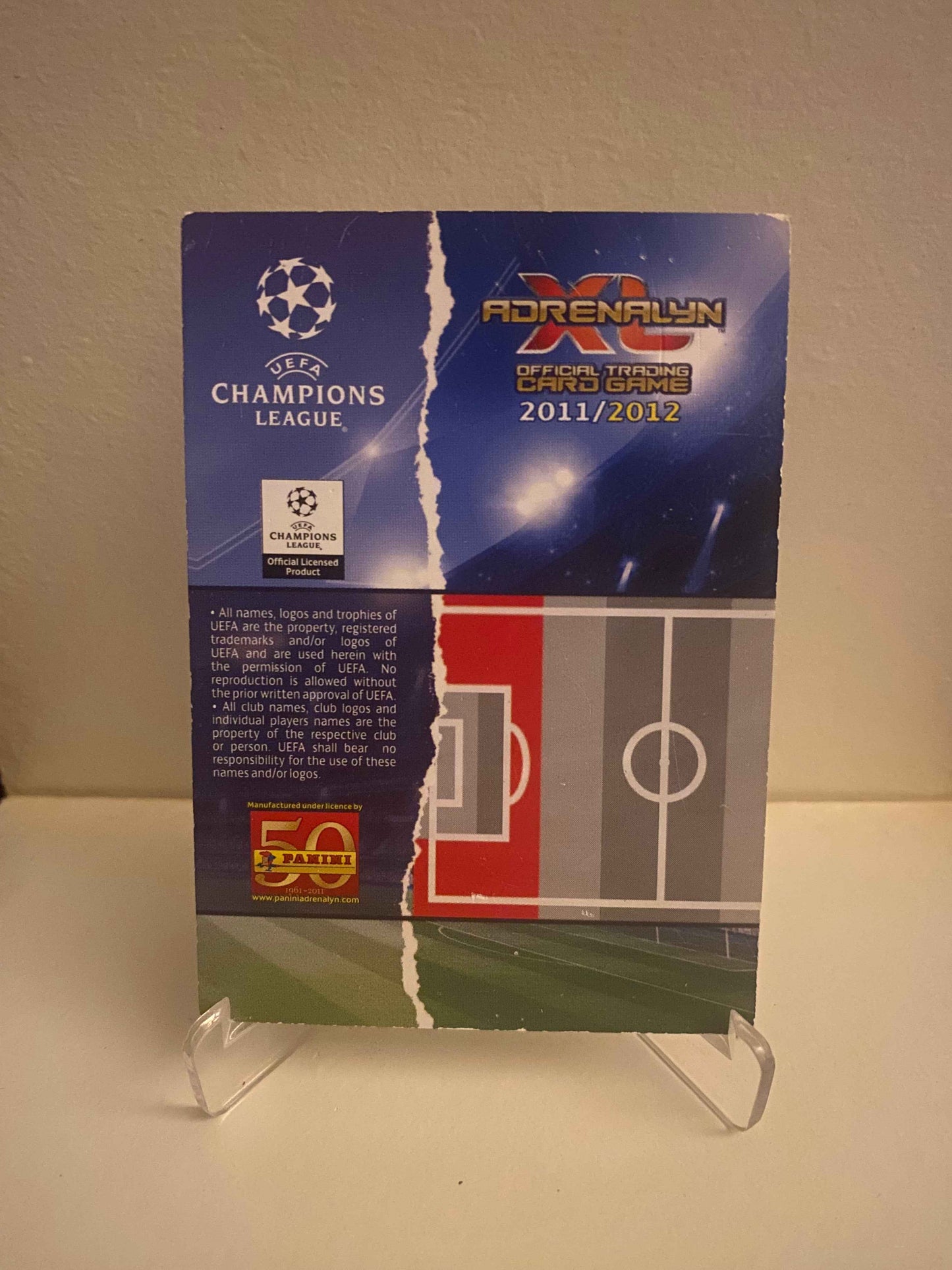 Fodbold kort Panini Adrenalyn XL UEFA Champions League 2011/2012 - Chelsea John Terry - Pokedexet