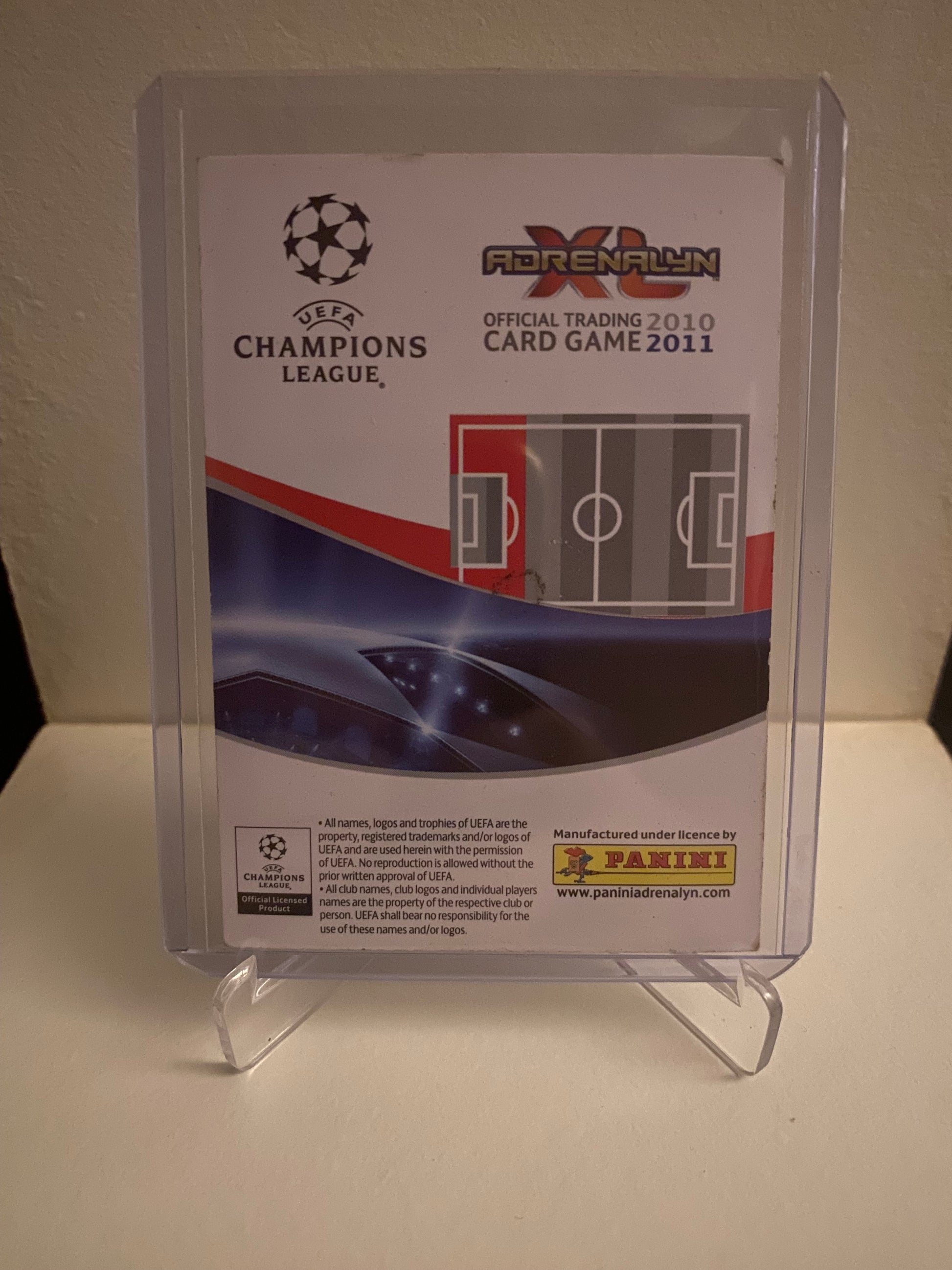 Fodbold kort Panini Adrenalyn XL UEFA Champions League 2010/2011 - Barcelona Gerard Pique Holofoil - Pokedexet