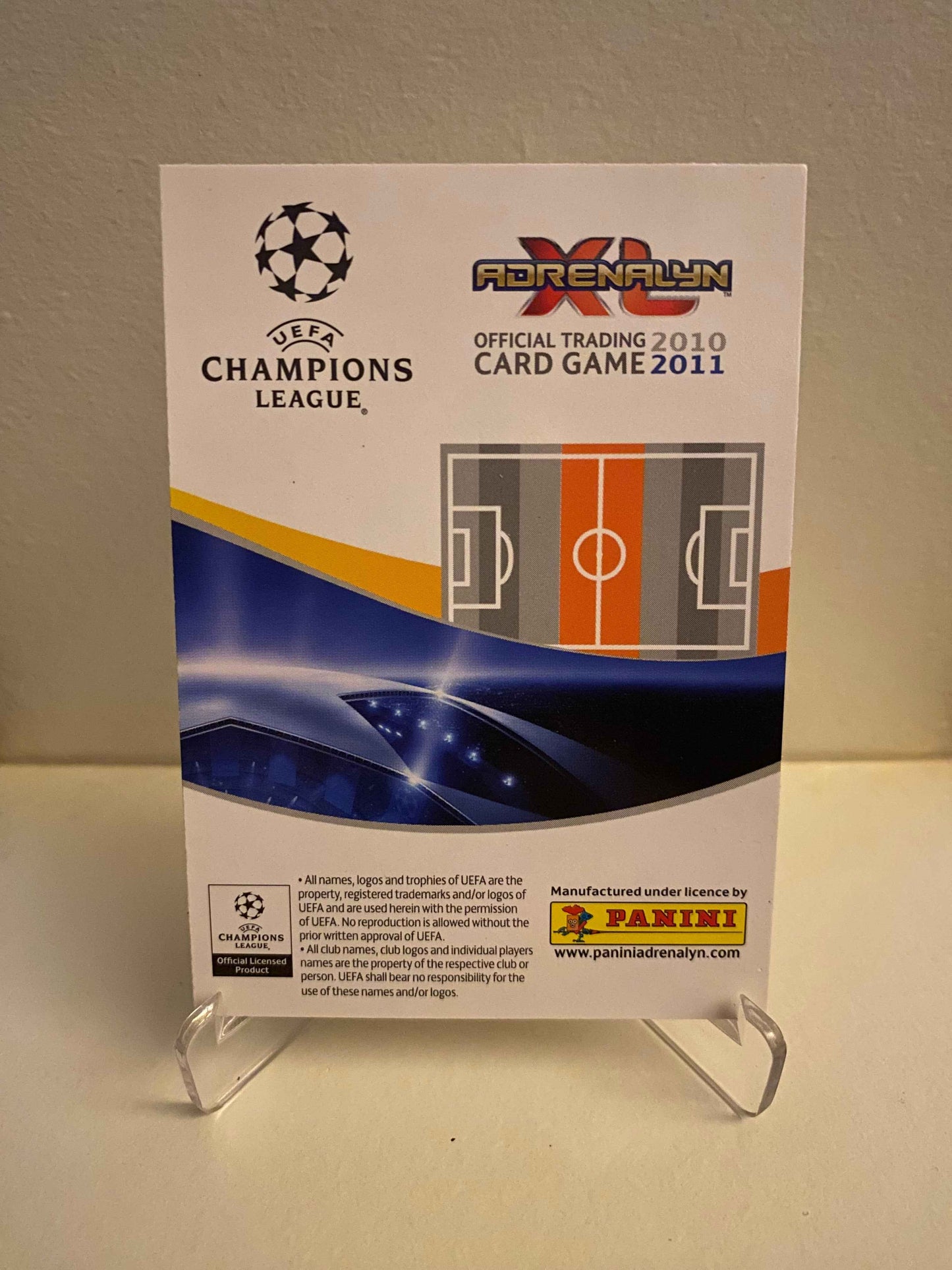 Fodbold kort Panini Adrenalyn XL UEFA Champions League 2010-2011 - Tottenham Hotspur FC Aaron Lennon - Pokedexet