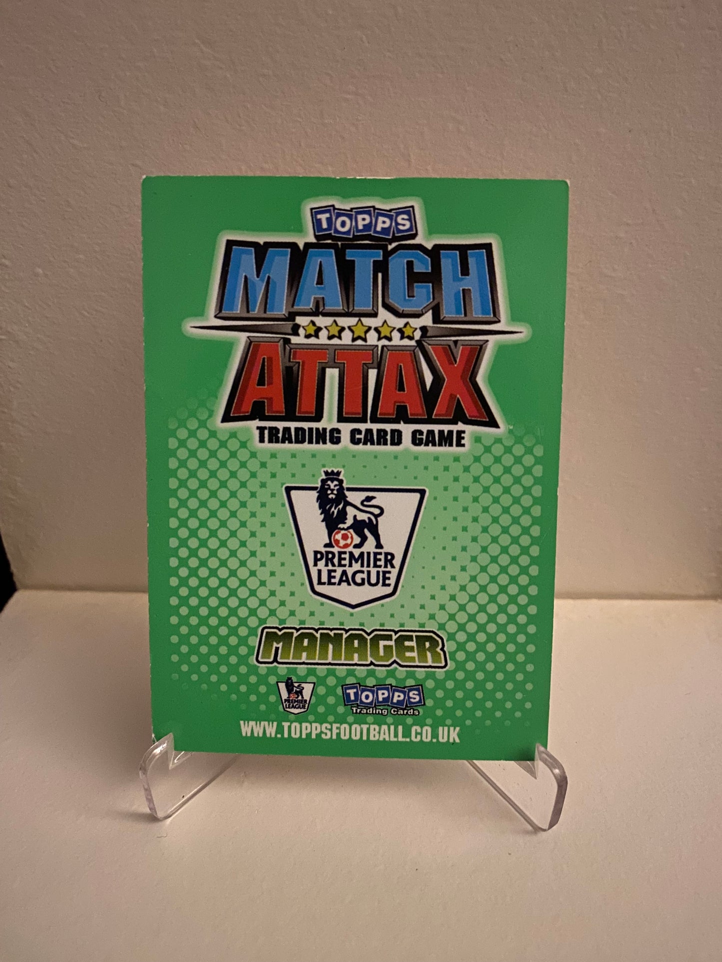 Fodbold kort Topps Match Attax Premier League 2010/2011 - Stoke Tony Pulis - Pokedexet