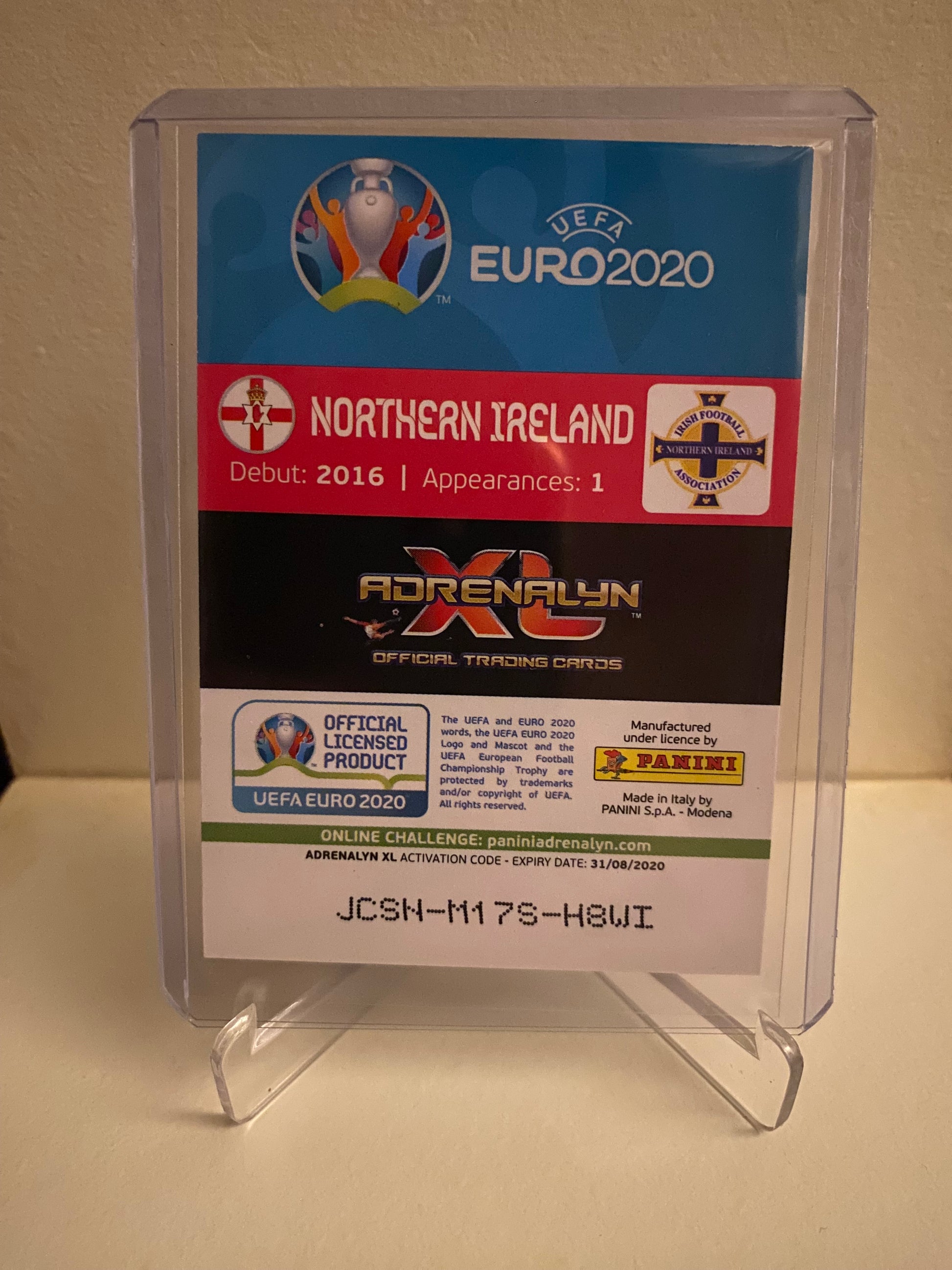 Fodbold kort Panini Adrenalyn XL UEFA EURO 2020 - Nordirland Slutspilshold Holofoil - Pokedexet