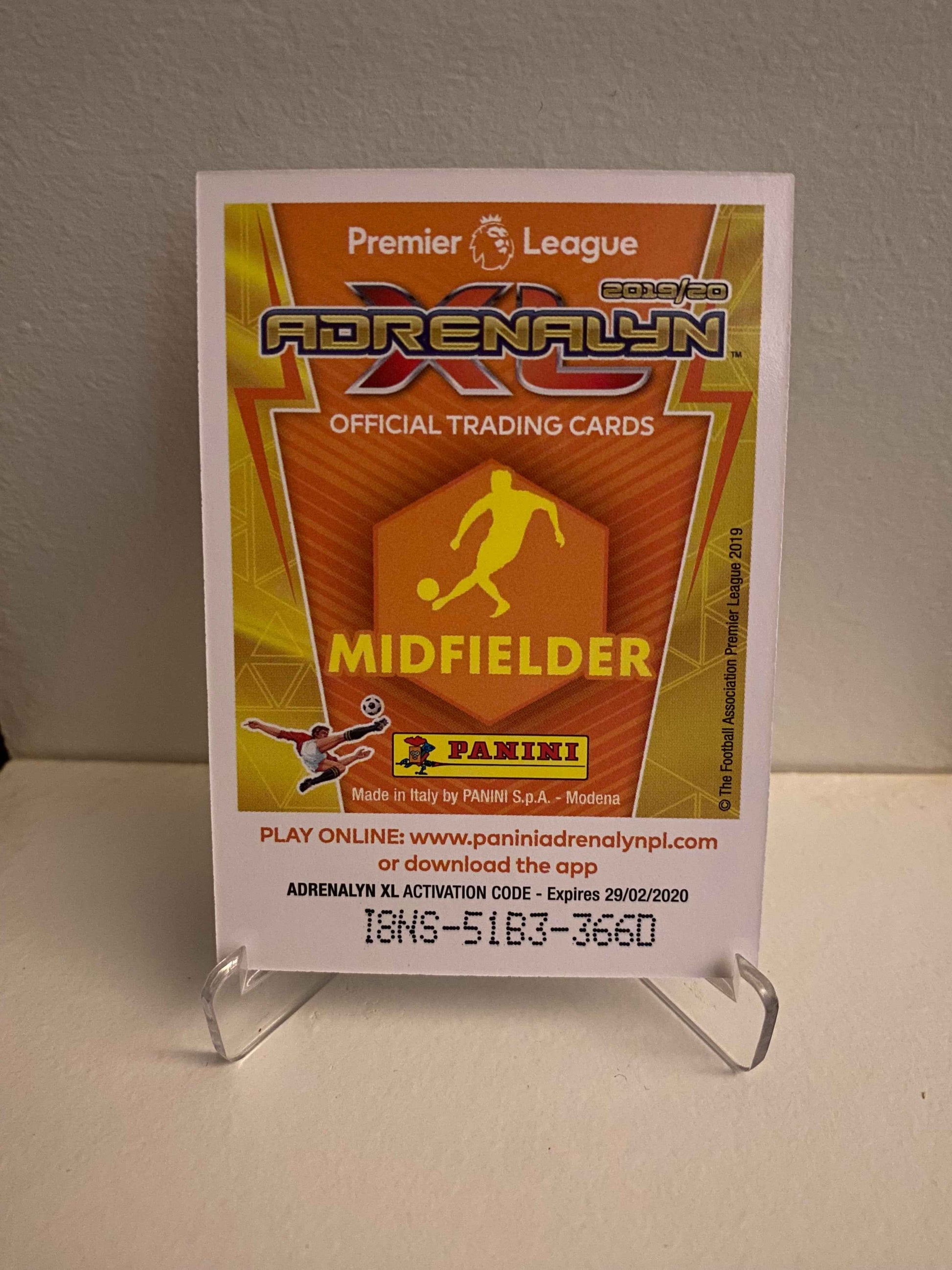Fodbold kort Panini Adrenalyn XL Premier League 2019/2020 - Everton Tom Davies - Pokedexet