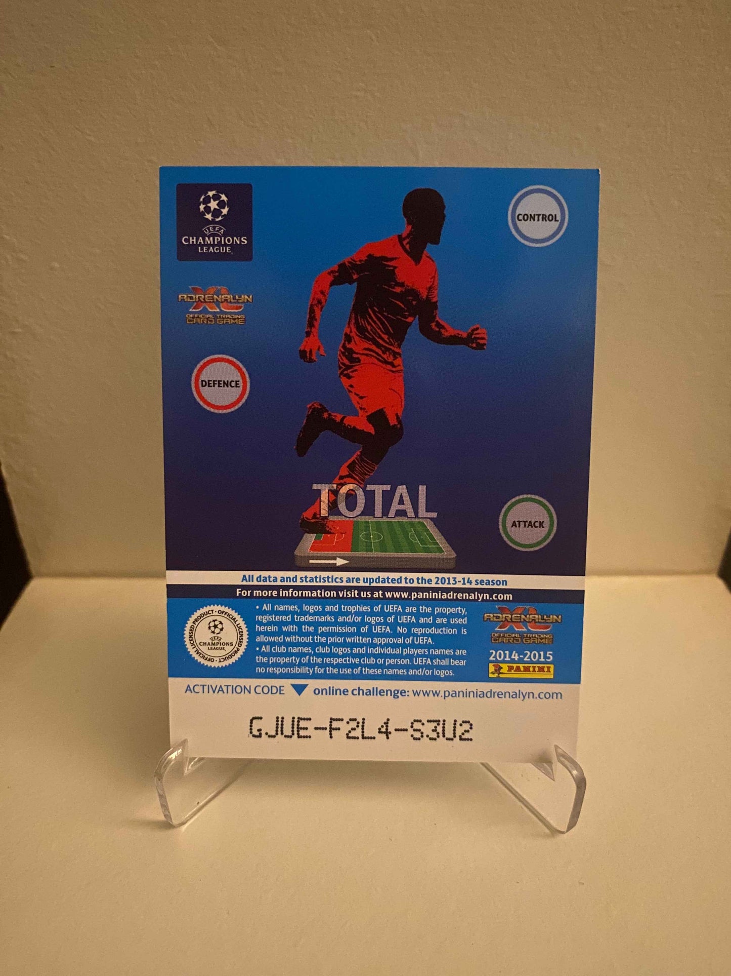 Fodbold kort Panini Adrenalyn XL UEFA Champions League 2014/2015 - Malmø Erik Johansson - Pokedexet
