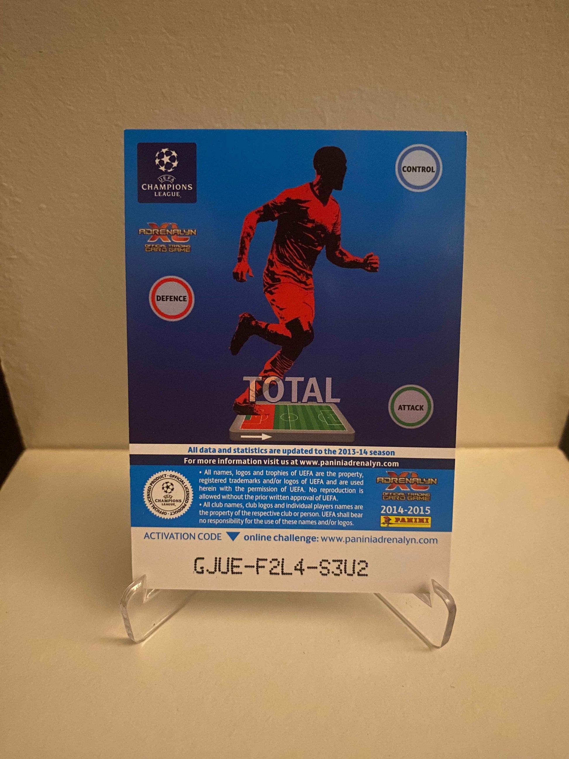 Fodbold kort Panini Adrenalyn XL UEFA Champions League 2014/2015 - Malmø Erik Johansson - Pokedexet