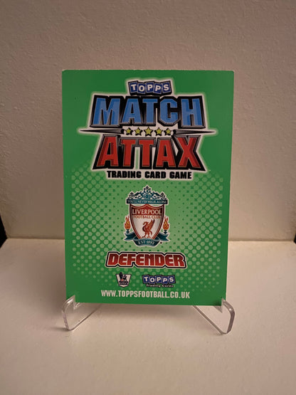 Fodbold kort Topps Match Attax Premier League 2010/2011 - Liverpool Glen Johnson - Pokedexet