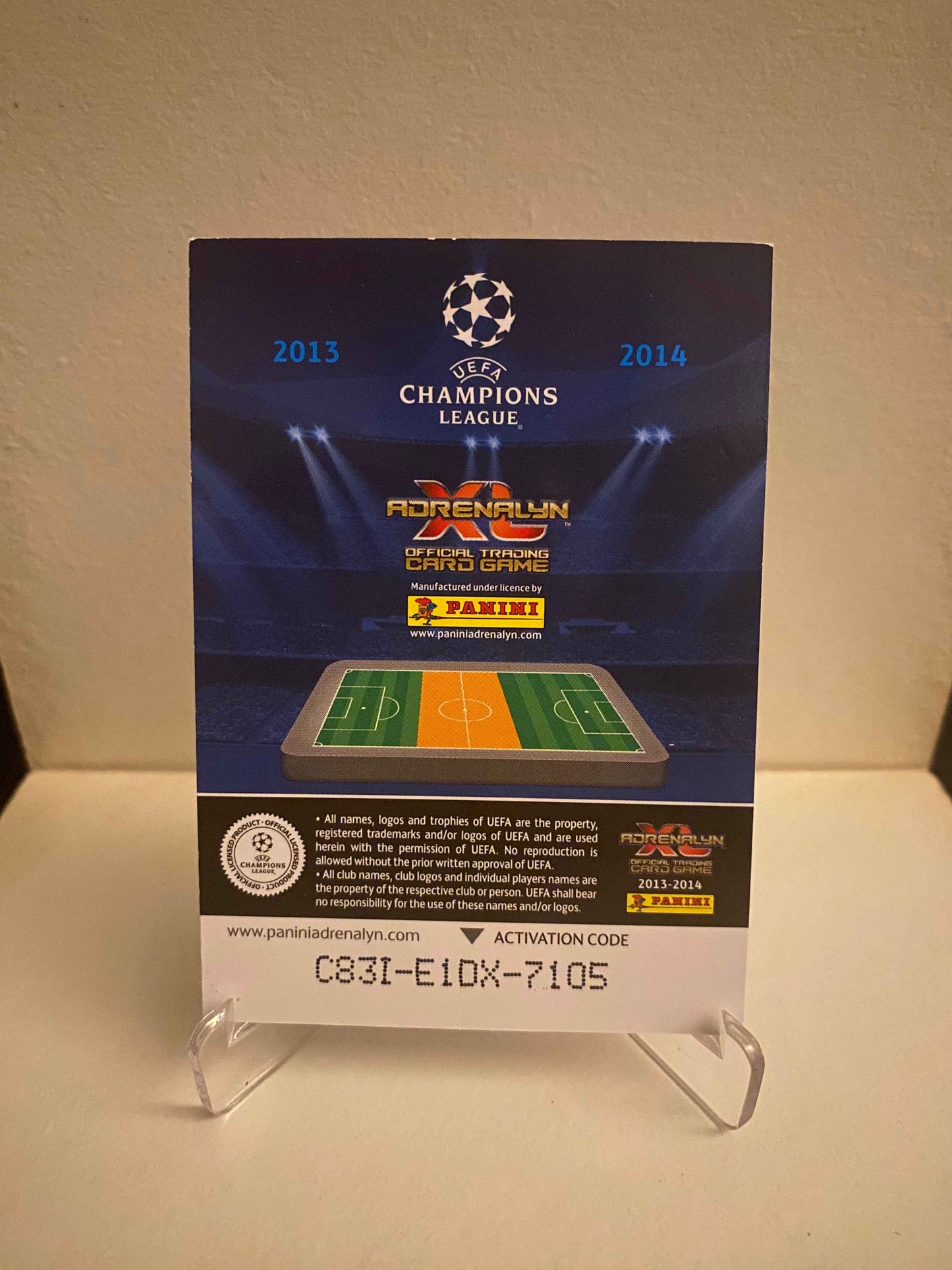 Fodbold kort Panini Adrenalyn XL UEFA Champions League 2013/2014 - Bayern München Franck Ribery - Pokedexet