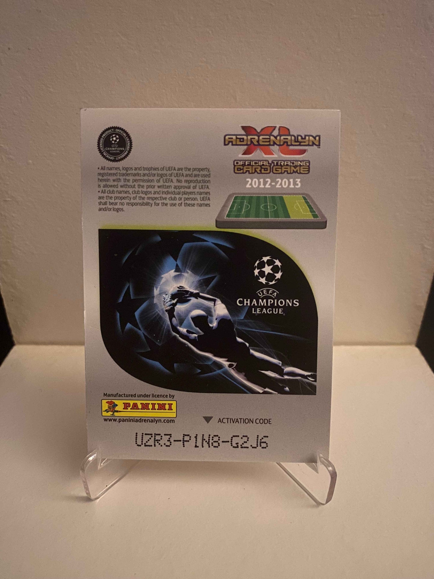 Fodbold kort Panini Adrenalyn XL UEFA Champions League 2012/2013 - Benfica Oscar Cardozo - Pokedexet