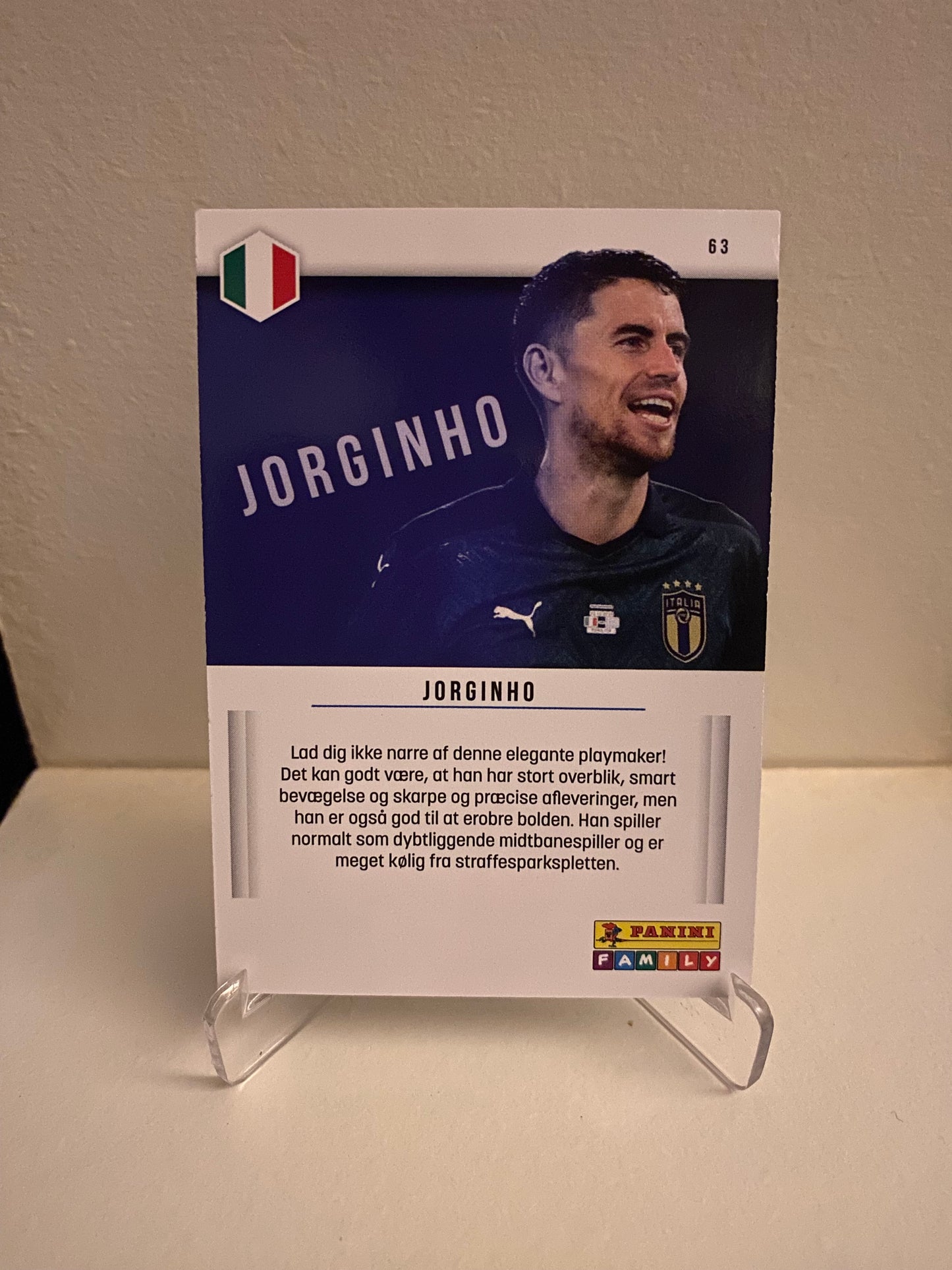 Fodbold kort Panini Family EURO 2020 - Italien Jorginho - Pokedexet