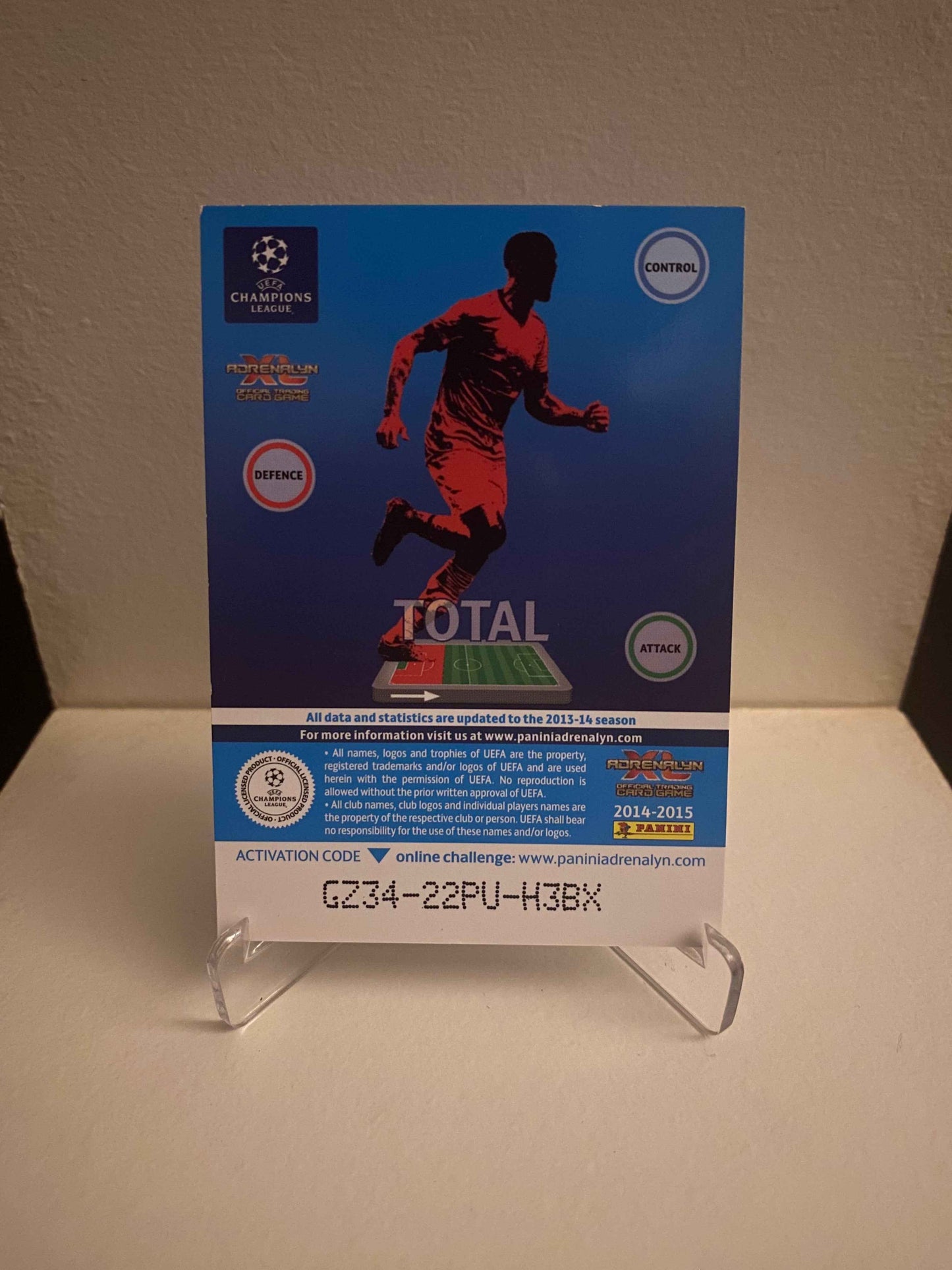 Fodbold kort Panini Adrenalyn XL UEFA Champions League 2014/2015 - Anderlecht Chancel Mbemba - Pokedexet