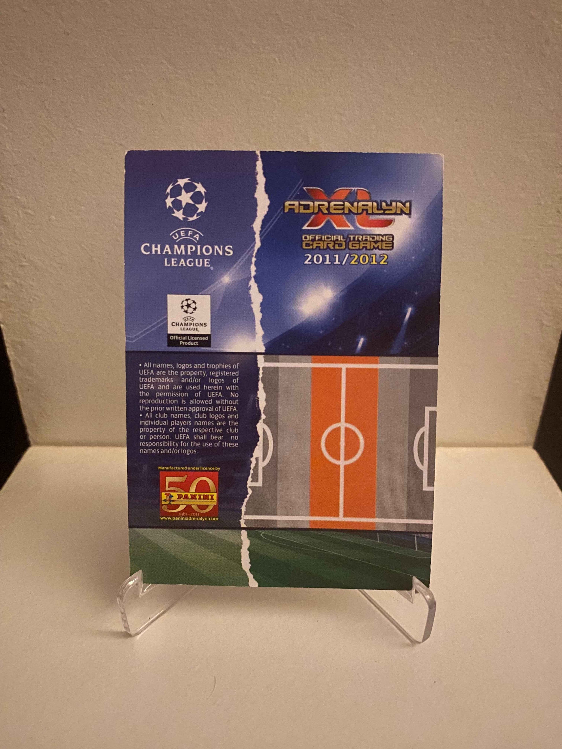 Fodbold kort Panini Adrenalyn XL UEFA Champions League 2011/2012 - Inter Javier Zanetti - Pokedexet