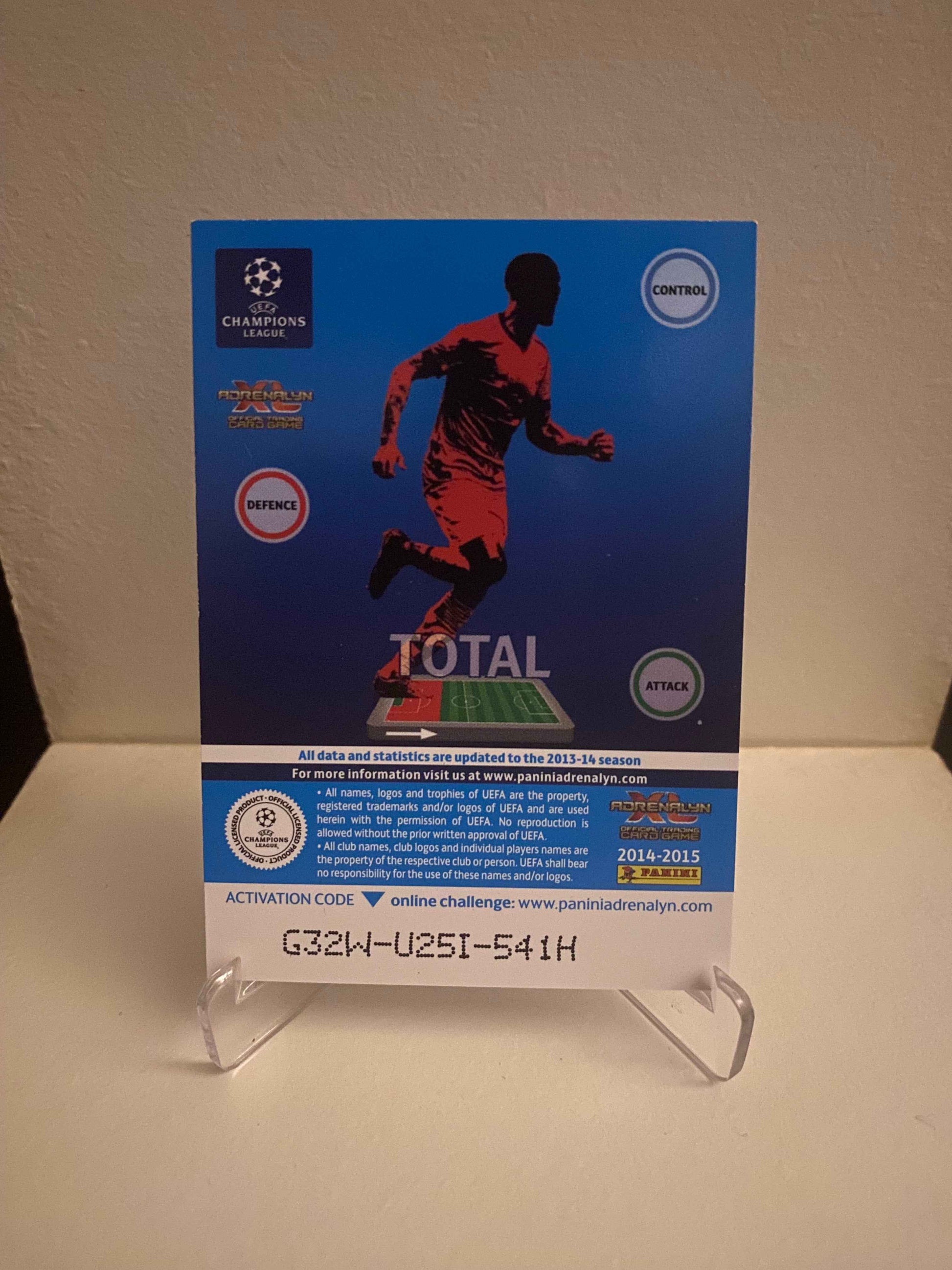Fodbold kort Panini Adrenalyn XL UEFA Champions League 2014/2015 - Atletico Madrid Juanfran - Pokedexet