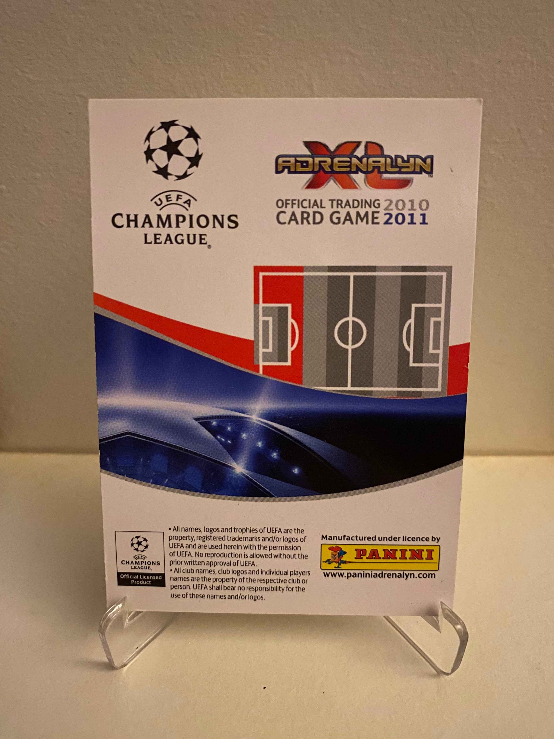 Fodbold kort Panini Adrenalyn XL UEFA Champions League 2010-2011 - Tottenham Hotspur FC Ledley King - Pokedexet
