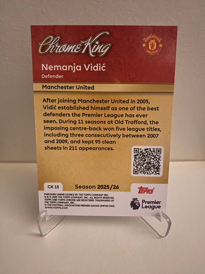 Topps Premier League 2025/2026 - Chrome King Nemanja Vidic
