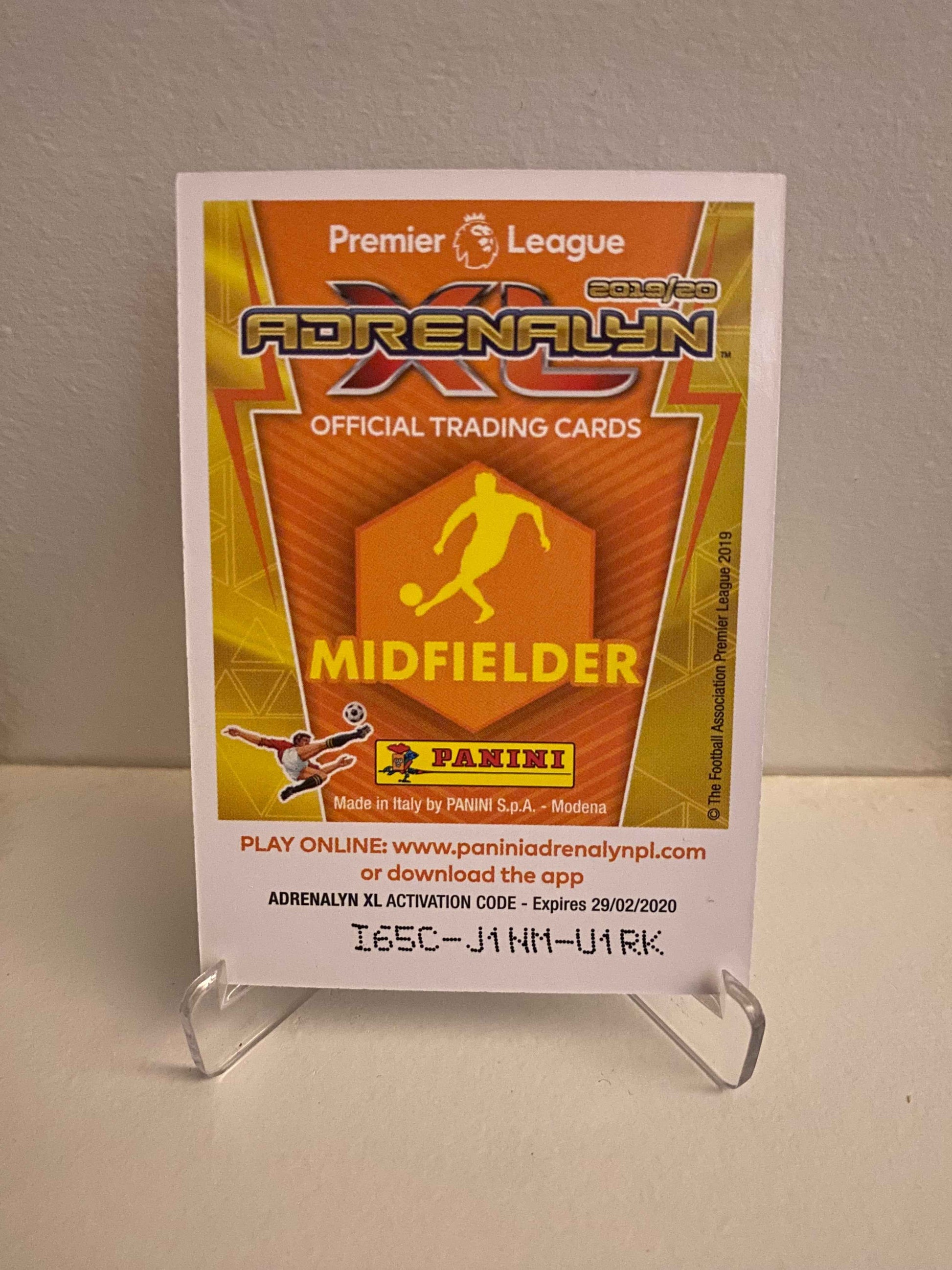 Fodbold kort Panini Adrenalyn XL Premier League 2019/2020 - Everton Fabian Delph - Pokedexet